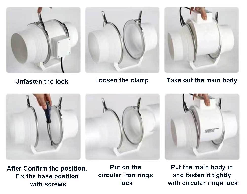 duct fan installation