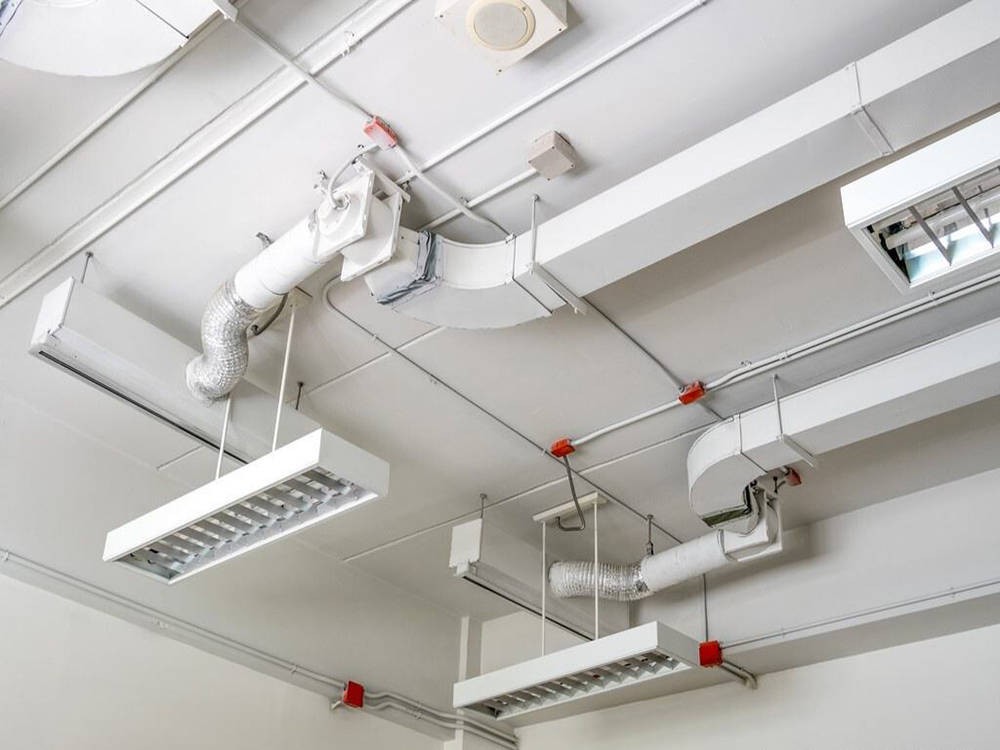 commercial building duct ventilation