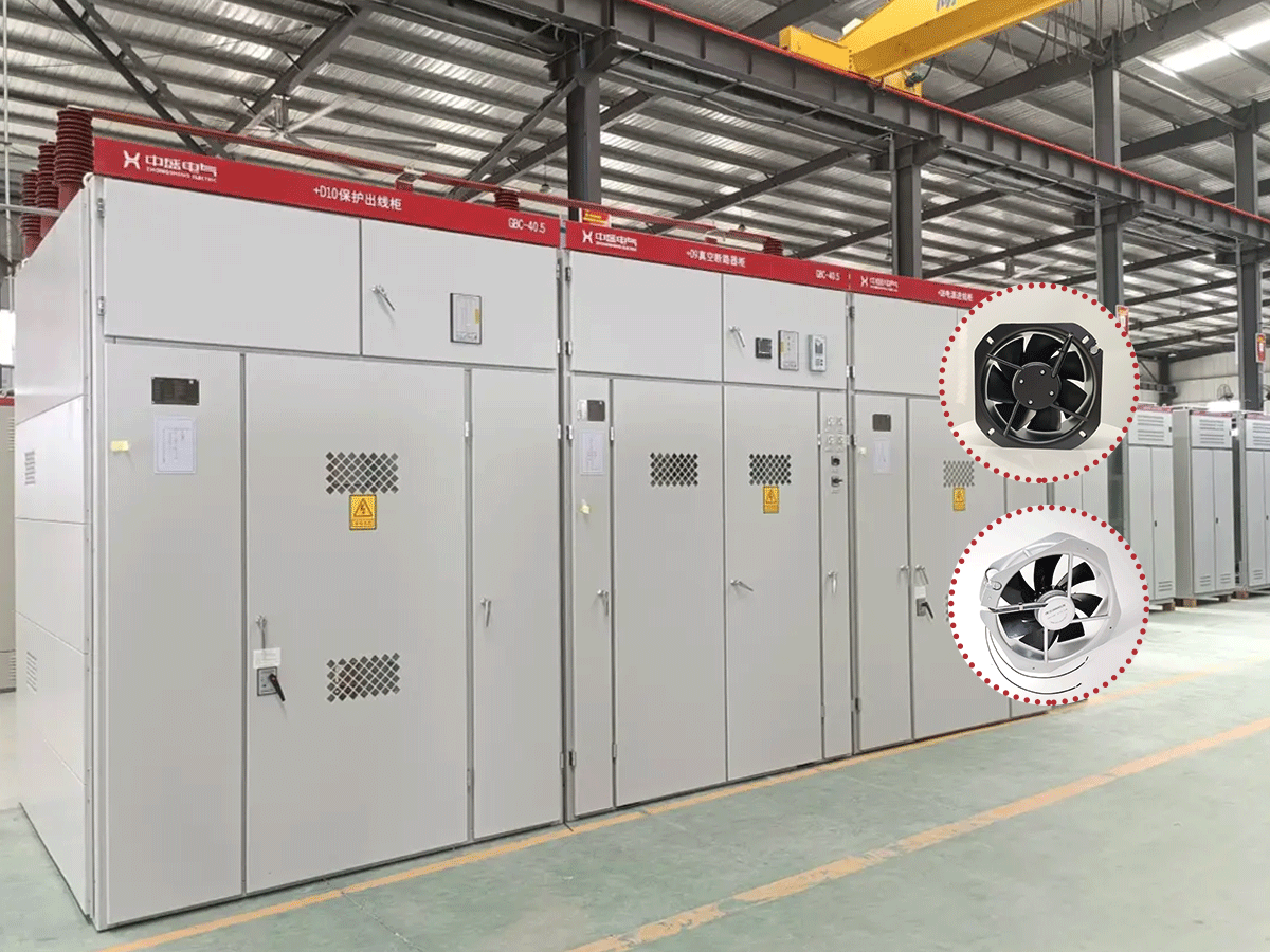 Industrial Axial Cooling Fan 22580/28080 for Cabinet & Enclosure Cooling