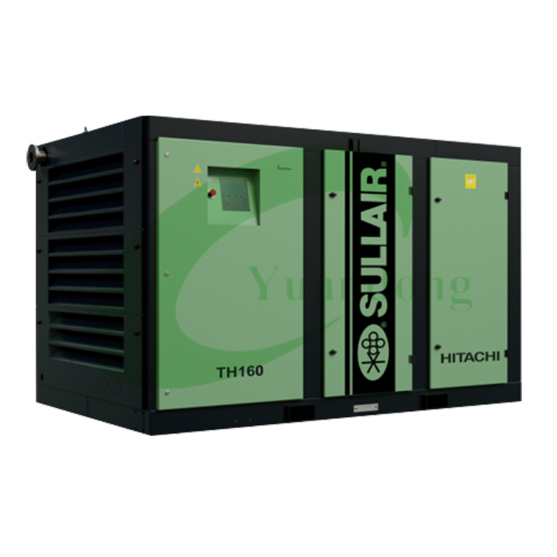 Sullair TH Series Industrial Two-Stage Screw Compressors with Spiral Valve Technology, VSD, and Intelligent Touch Screen Control