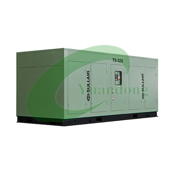 Sullair Ts Series Industrial Two-Stage Screw Compressors with Spiral Valve Technology, VSD, and Intelligent Touch Screen Control