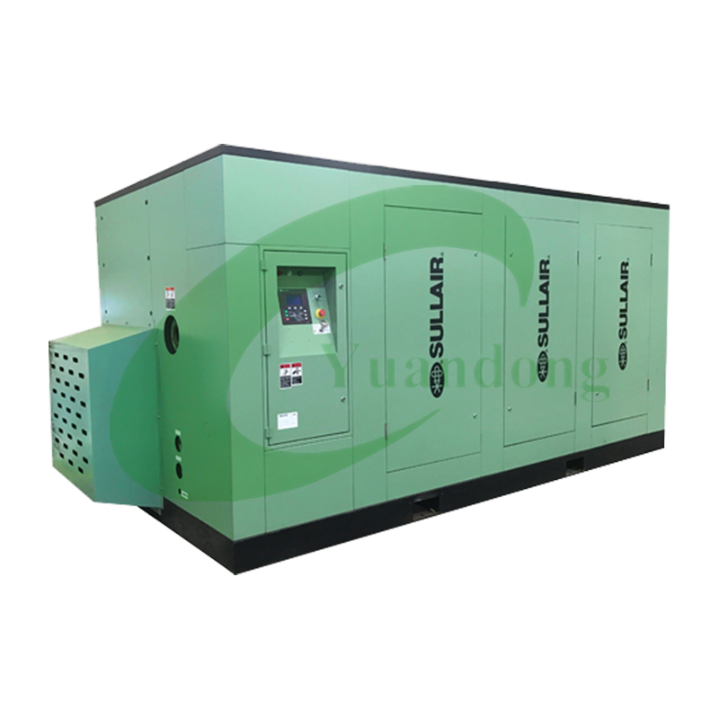 Sullair Ts Series Industrial Two-Stage Screw Compressors with Spiral Valve Technology, VSD, and Intelligent Touch Screen