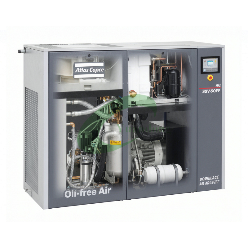Atlas Copco AQ Water-Injected Oil-Free Screw Compressor