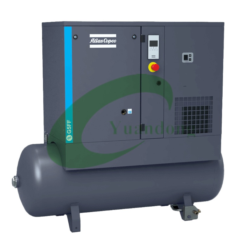 Atlas Copco Small 2.2kw 3kw 4kw 5.5kw 3HP 4HP 5HP 7HP 220V 50Hz 60Hz Single Phase Rotary Heavy Duty Screw Air Compressor