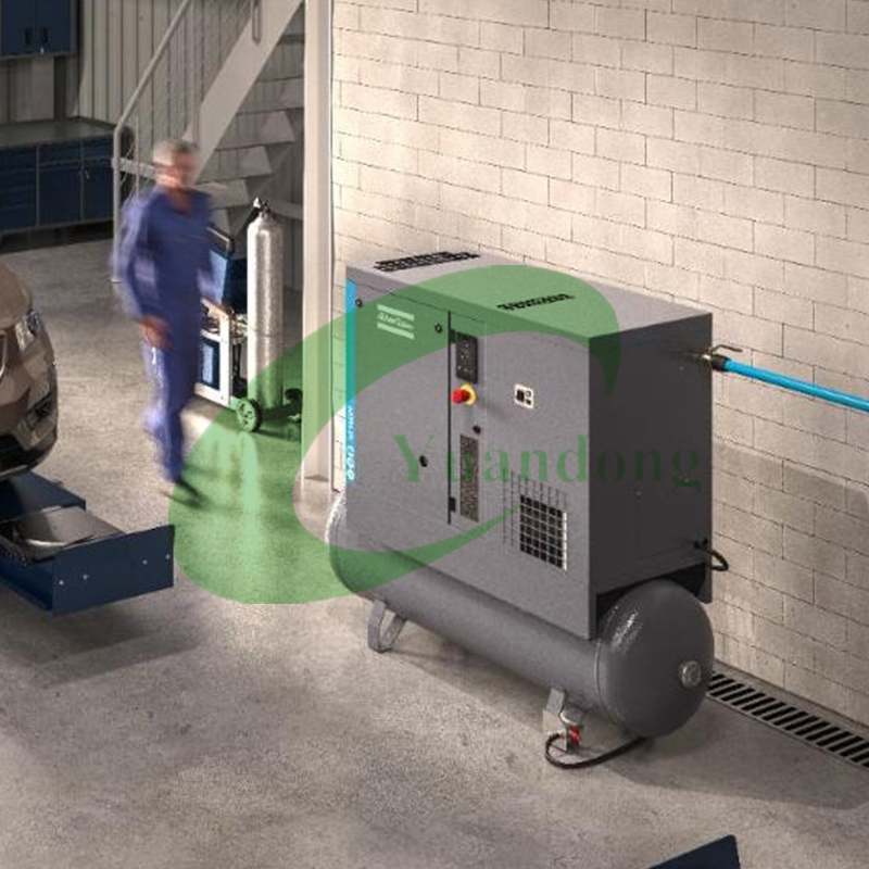 Atlas Copco Small 2.2kw 3kw 4kw 5.5kw 3HP 4HP 5HP 7HP 220V 50Hz 60Hz Single Phase Rotary Heavy Duty Screw Air Compressor