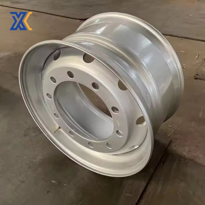 Tubeless Steel Wheel Rim 19.5*7.5 Matched Tire Size 245/70R19.5 for Truck 