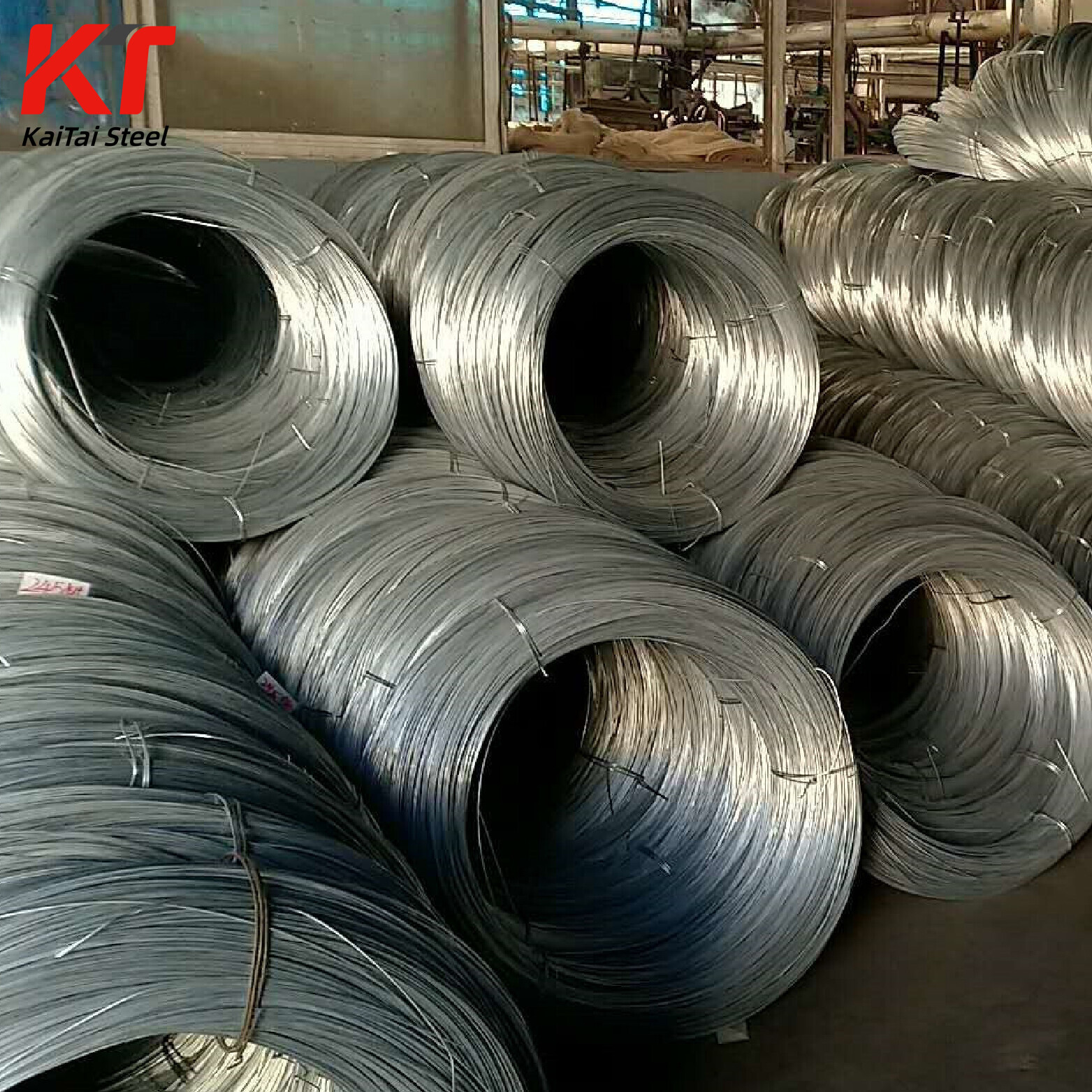 Hot-Dipped Galvanized 0.7mm-2mm Diameter Iron Wire SAE1008 Grade Steel Wire Rods