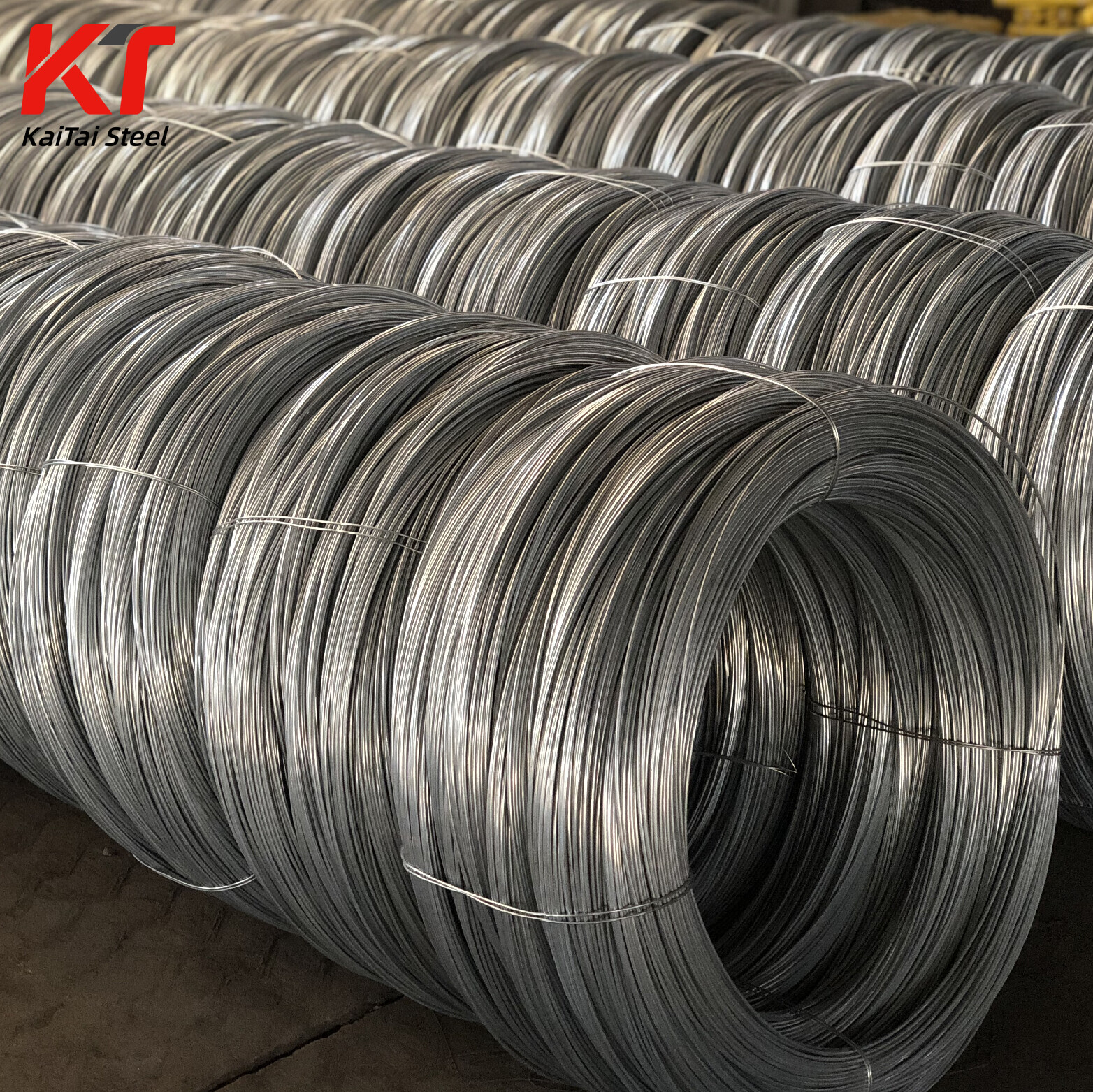 Hot-Dipped Galvanized 0.7mm-2mm Diameter Iron Wire SAE1008 Grade Steel Wire Rods