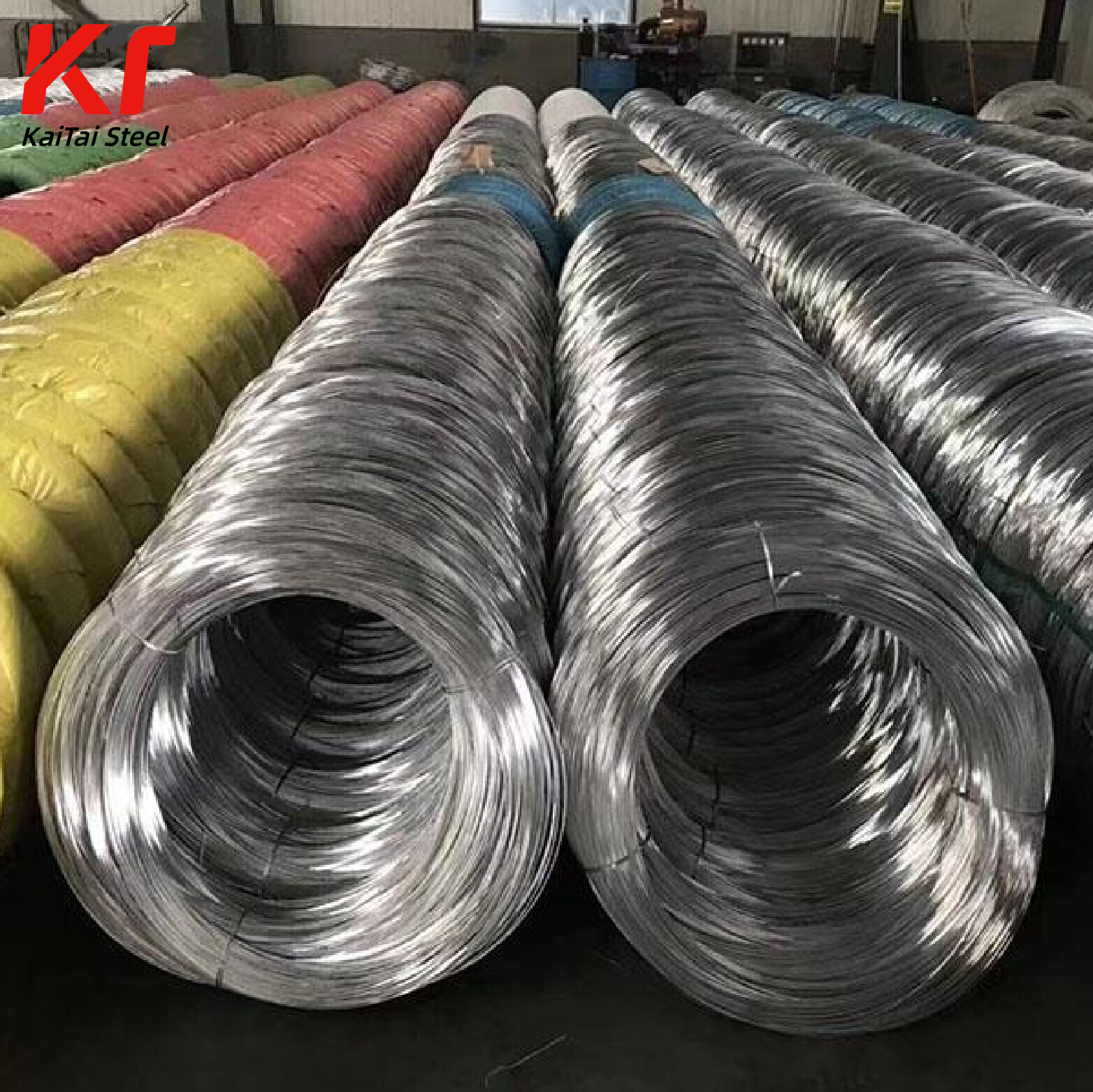 High Quality Galvanized Wire 4mm Diameter Q235 Steel Grade Coated Type 25kgroll 20mm-45mm Rolls