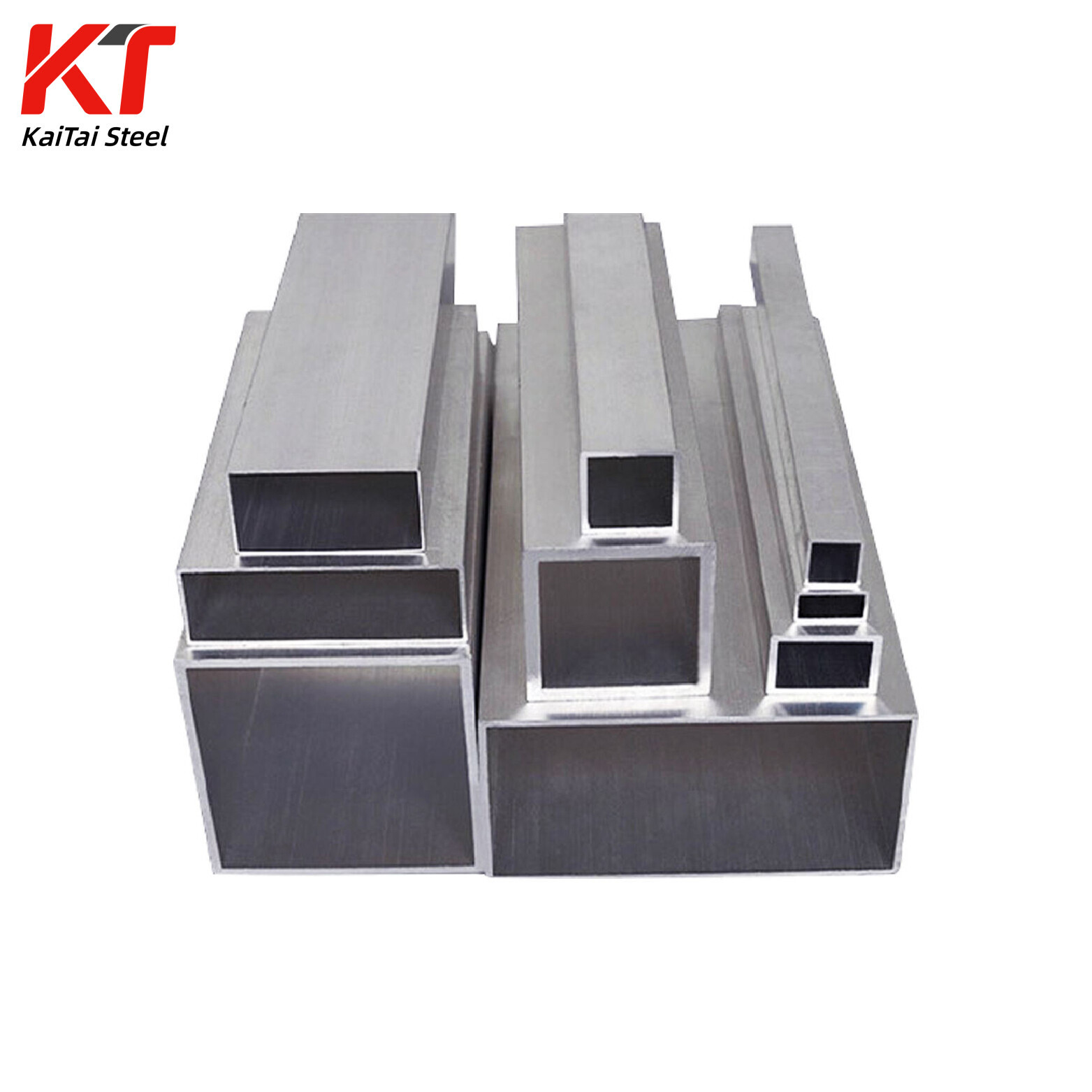 6061 6063 type extruded aluminum profiles, seamless metal tubes, rectangular shape