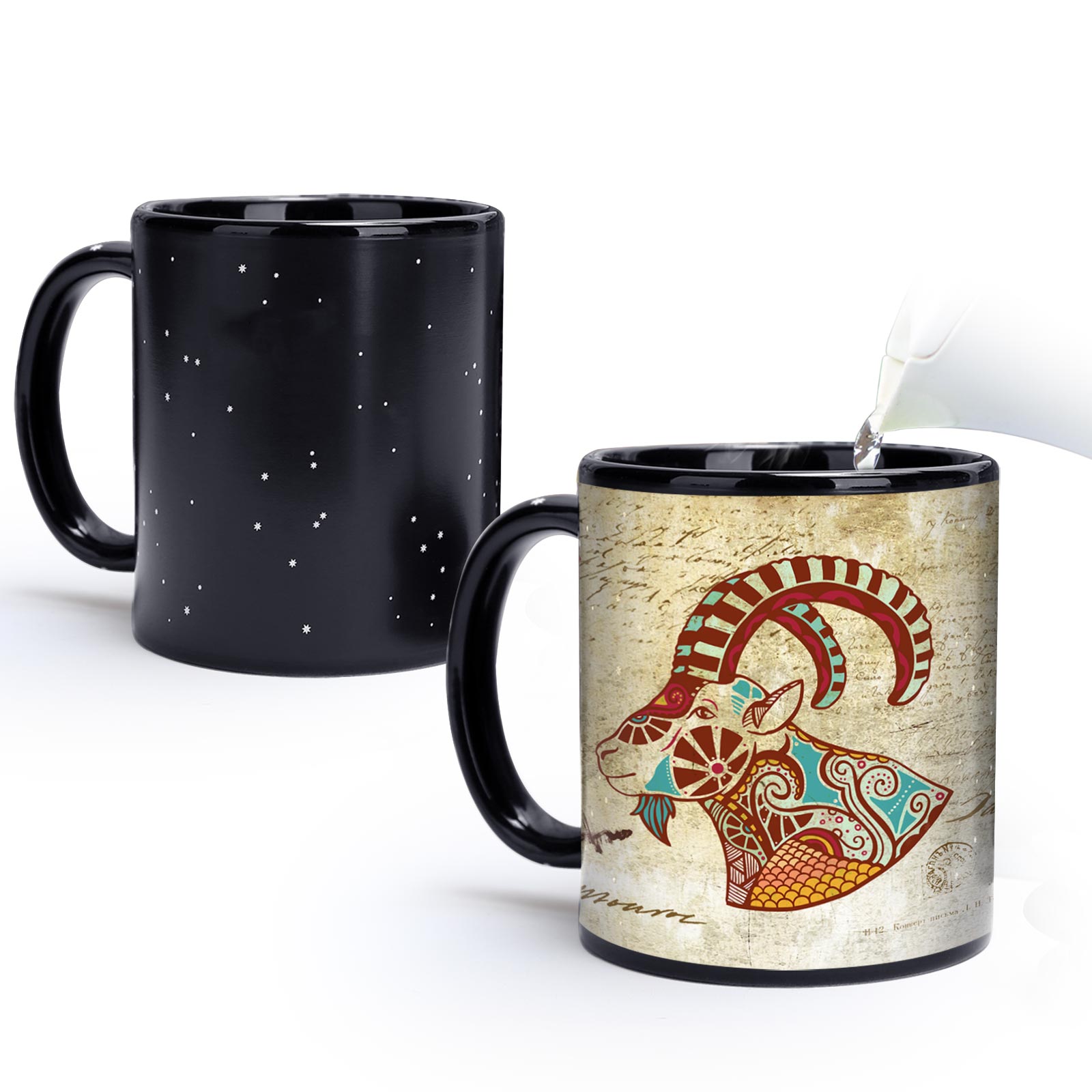 Starry Sky-Ancient time 12 Constellations，Color Changing Mug Magic Mug.