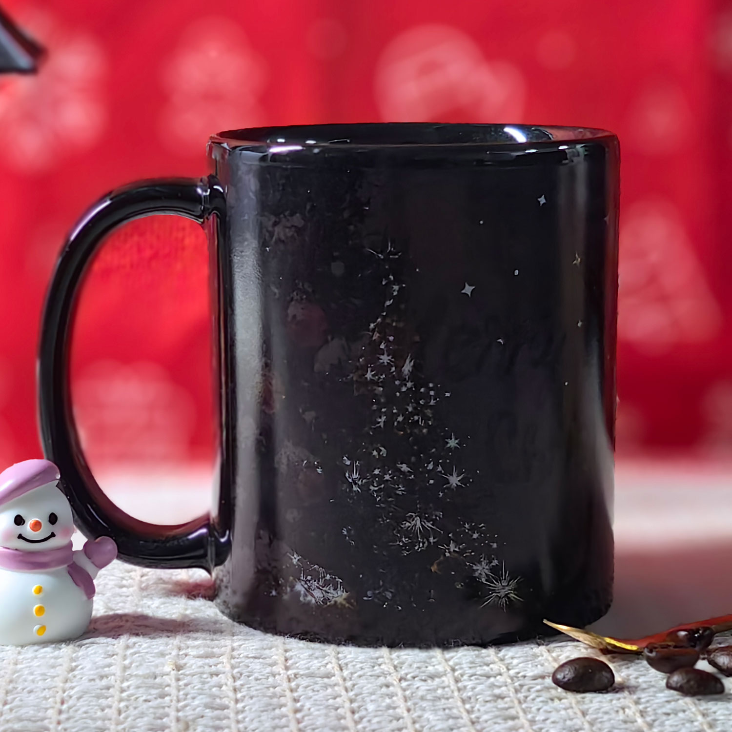 B22-Tree-Trees & Deer，Color Changing Mug Magic Mug.