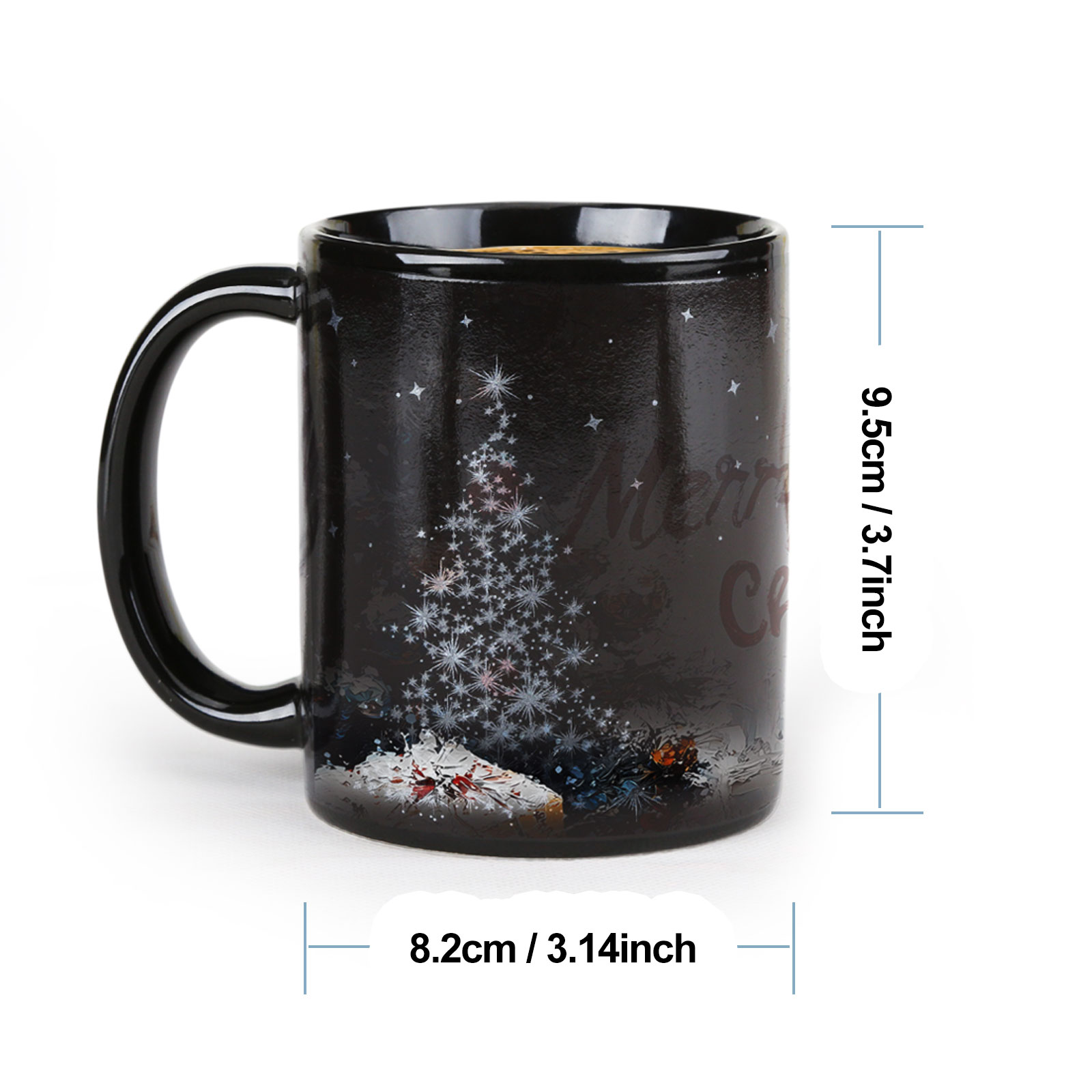 B22-Tree-Trees & Deer，Color Changing Mug Magic Mug.