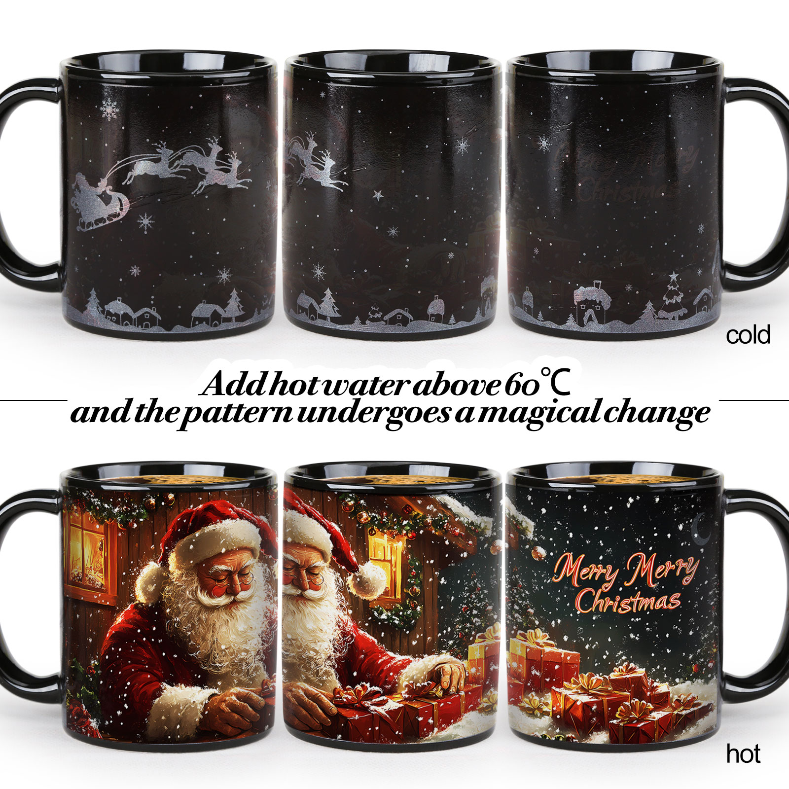 B12-Luche-the Santa Claus，Color Changing Mug Magic Mug.