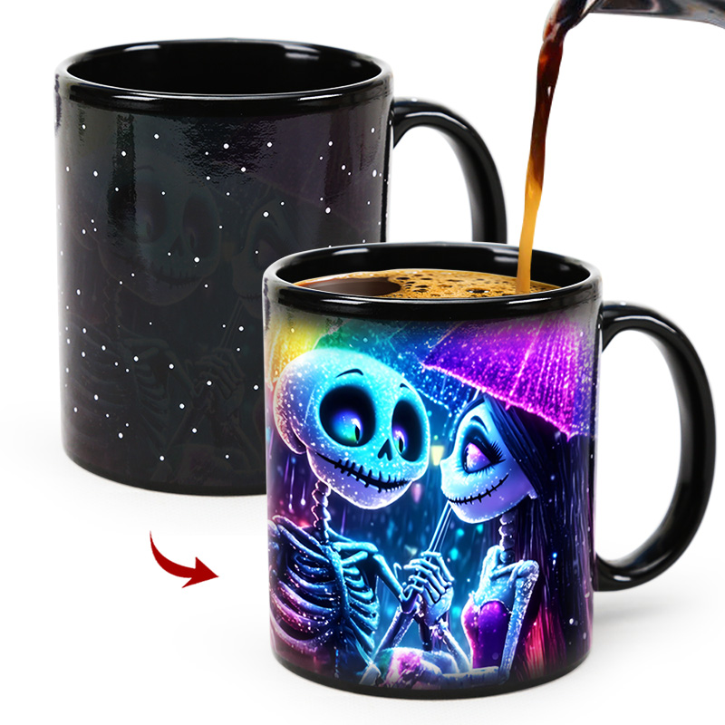 Starry-Rainbow Umbrella，Halloween Color Changing Mug Magic Mug.