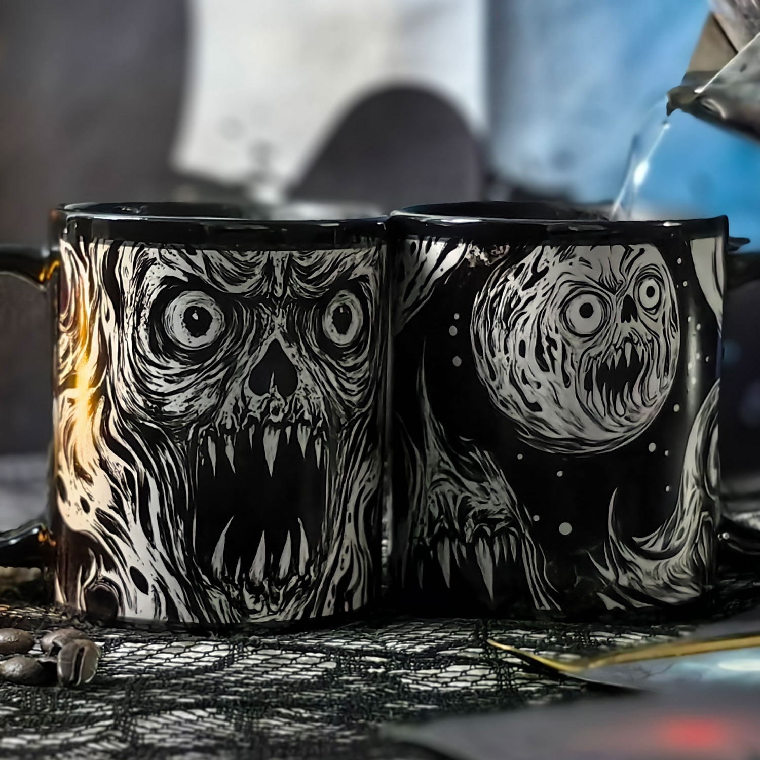 Starry-Ghost，Color Changing Mug Magic Mug.