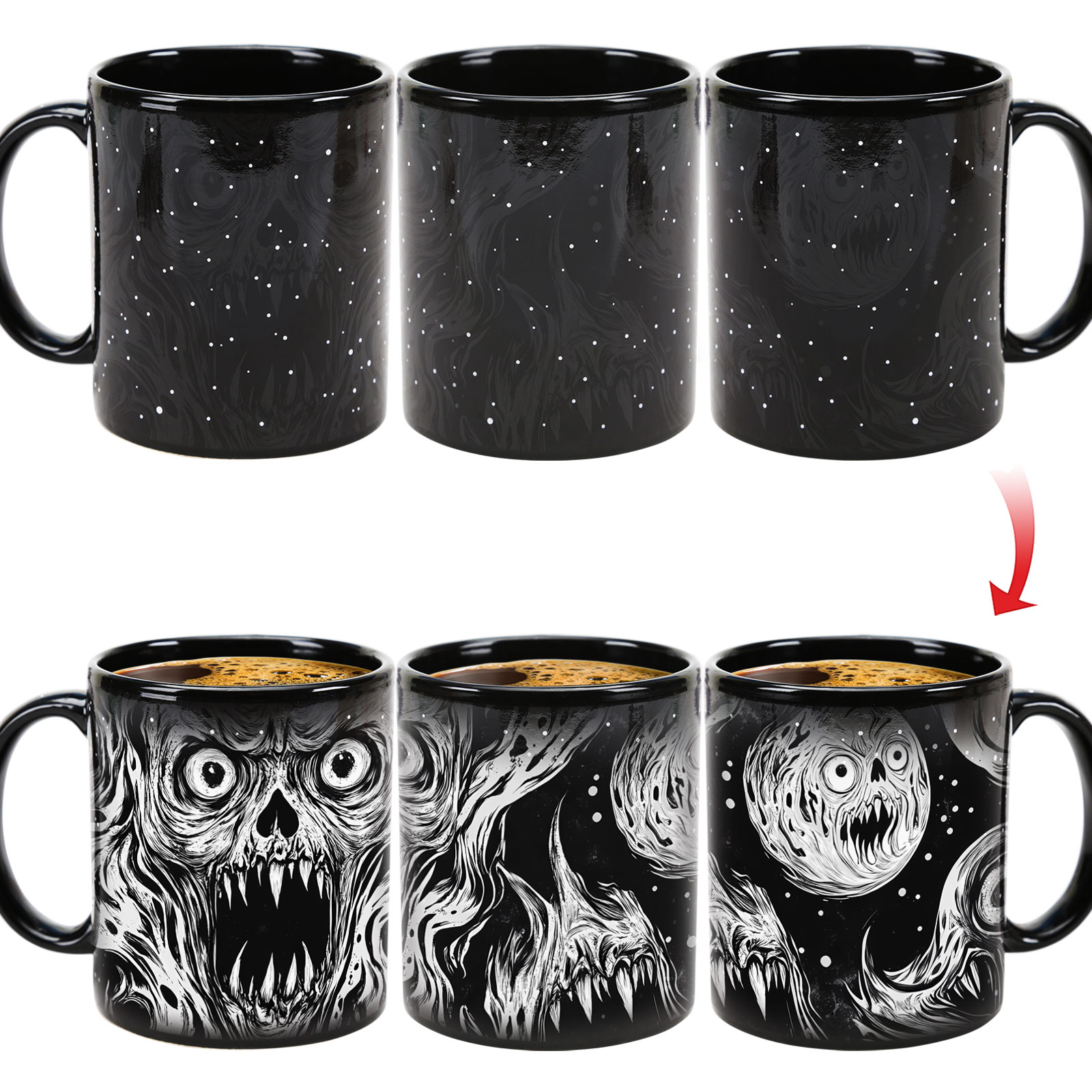Starry-Ghost，Color Changing Mug Magic Mug.