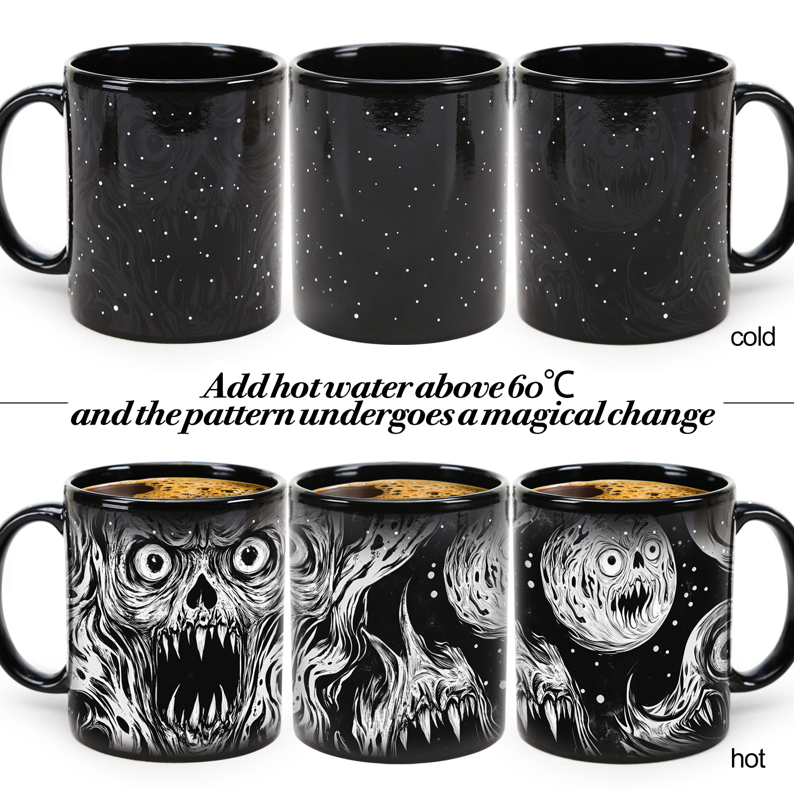 Starry-Ghost，Color Changing Mug Magic Mug.