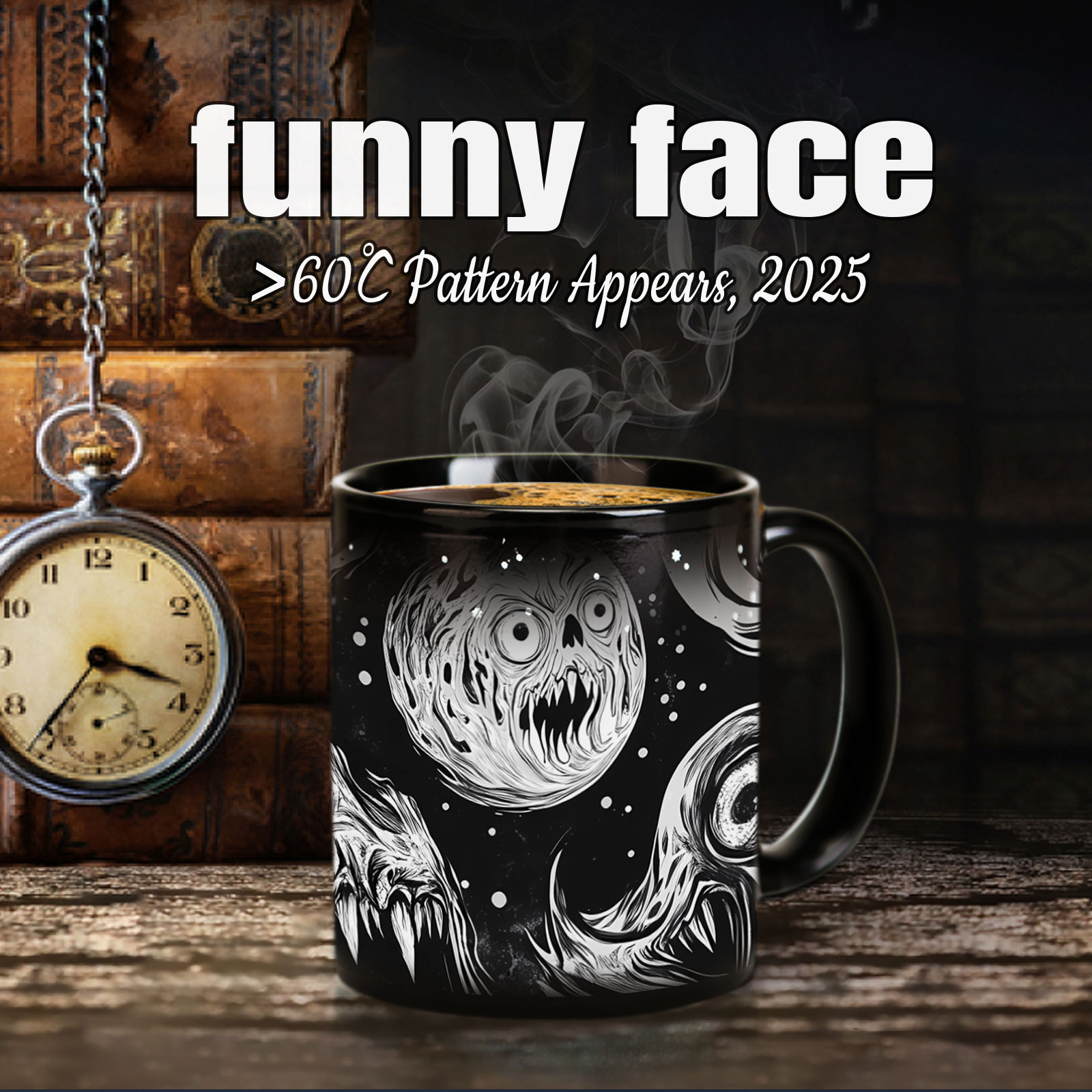 Starry-Ghost，Color Changing Mug Magic Mug.