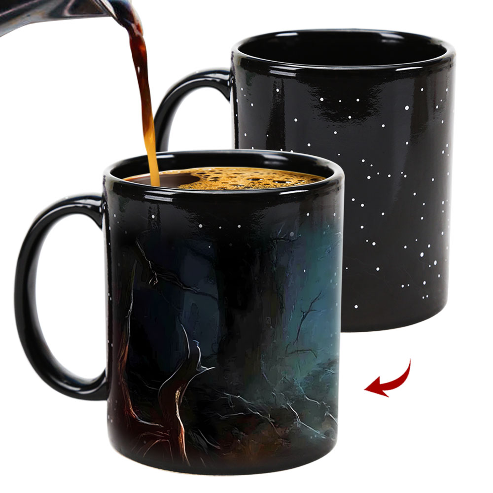 Starry-the Little Witch，Halloween Color Changing Mug Magic Mug.