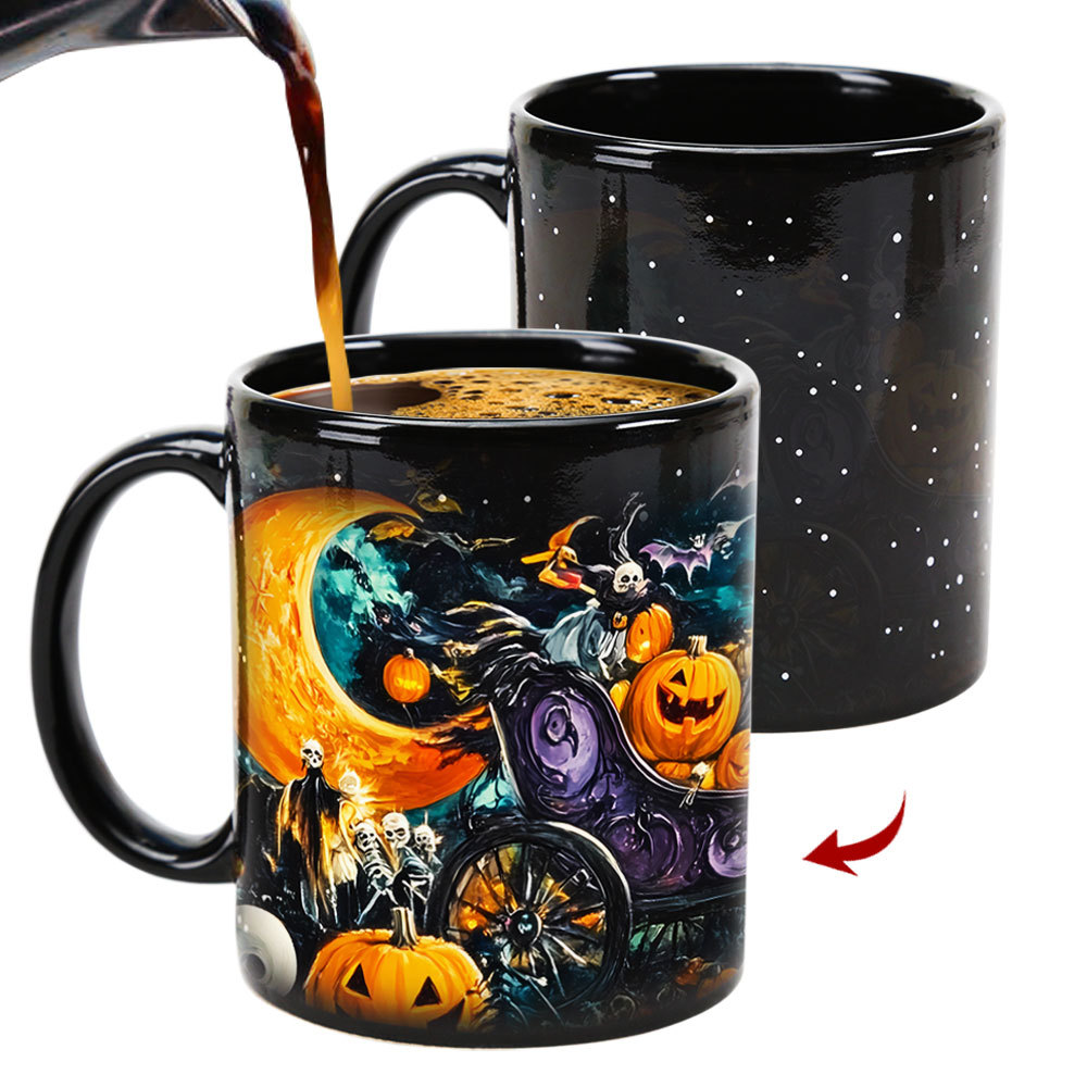 Starry-Halloween Party 1，Halloween Color Changing Mug Magic Mug.