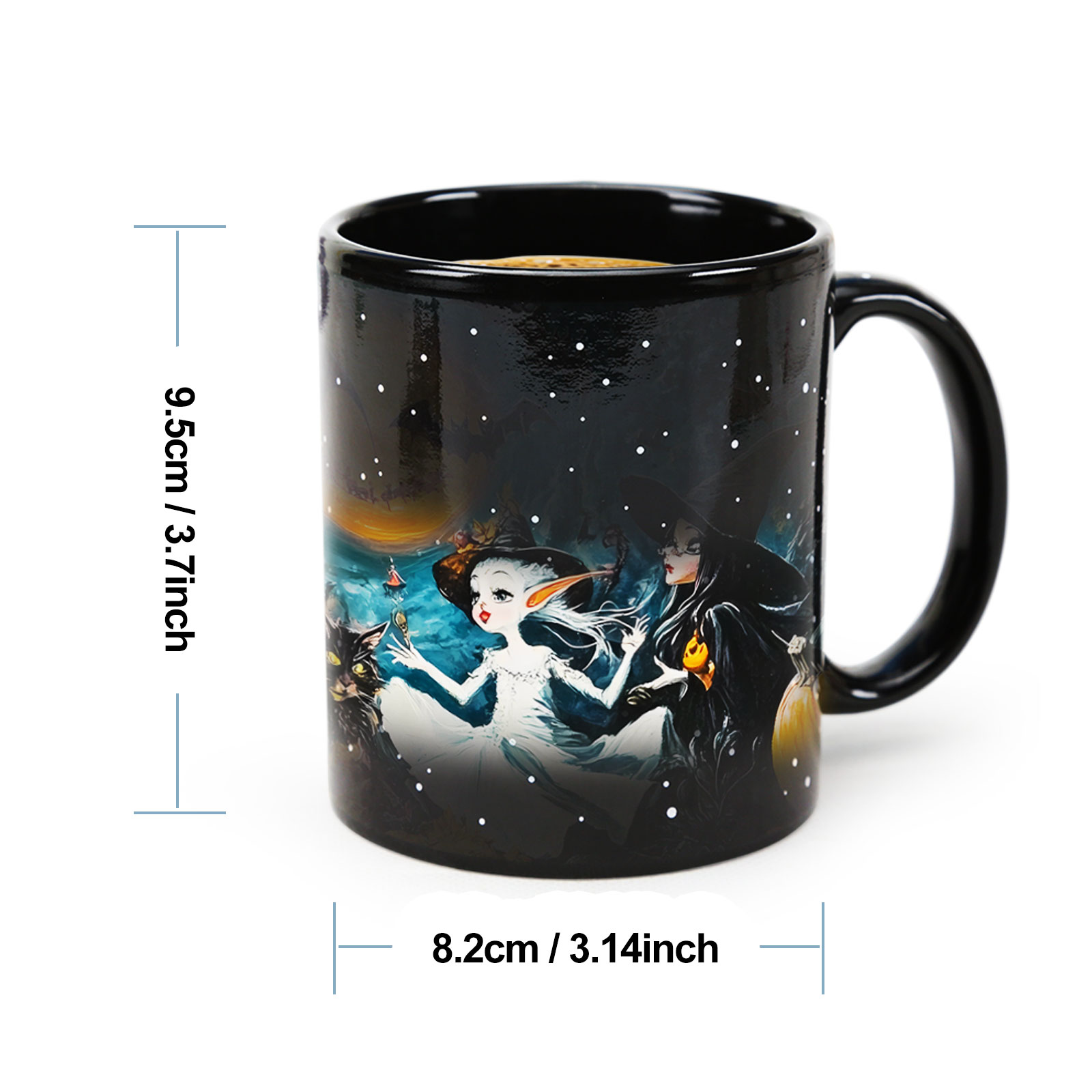 Starry-Halloween Party 1，Halloween Color Changing Mug Magic Mug.