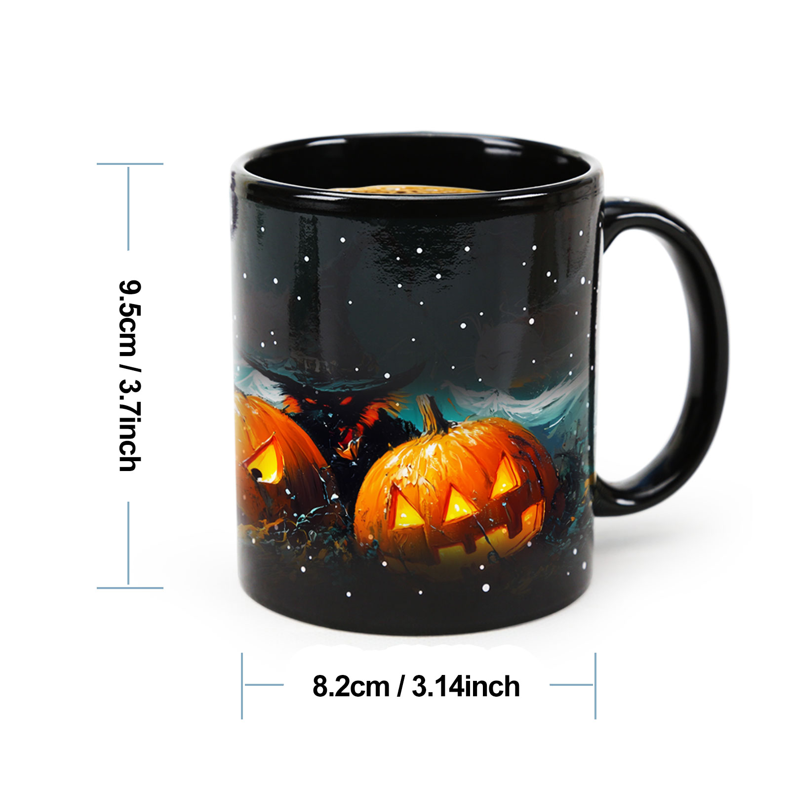 Starry-Halloween Party 2，Halloween Color Changing Mug Magic Mug.