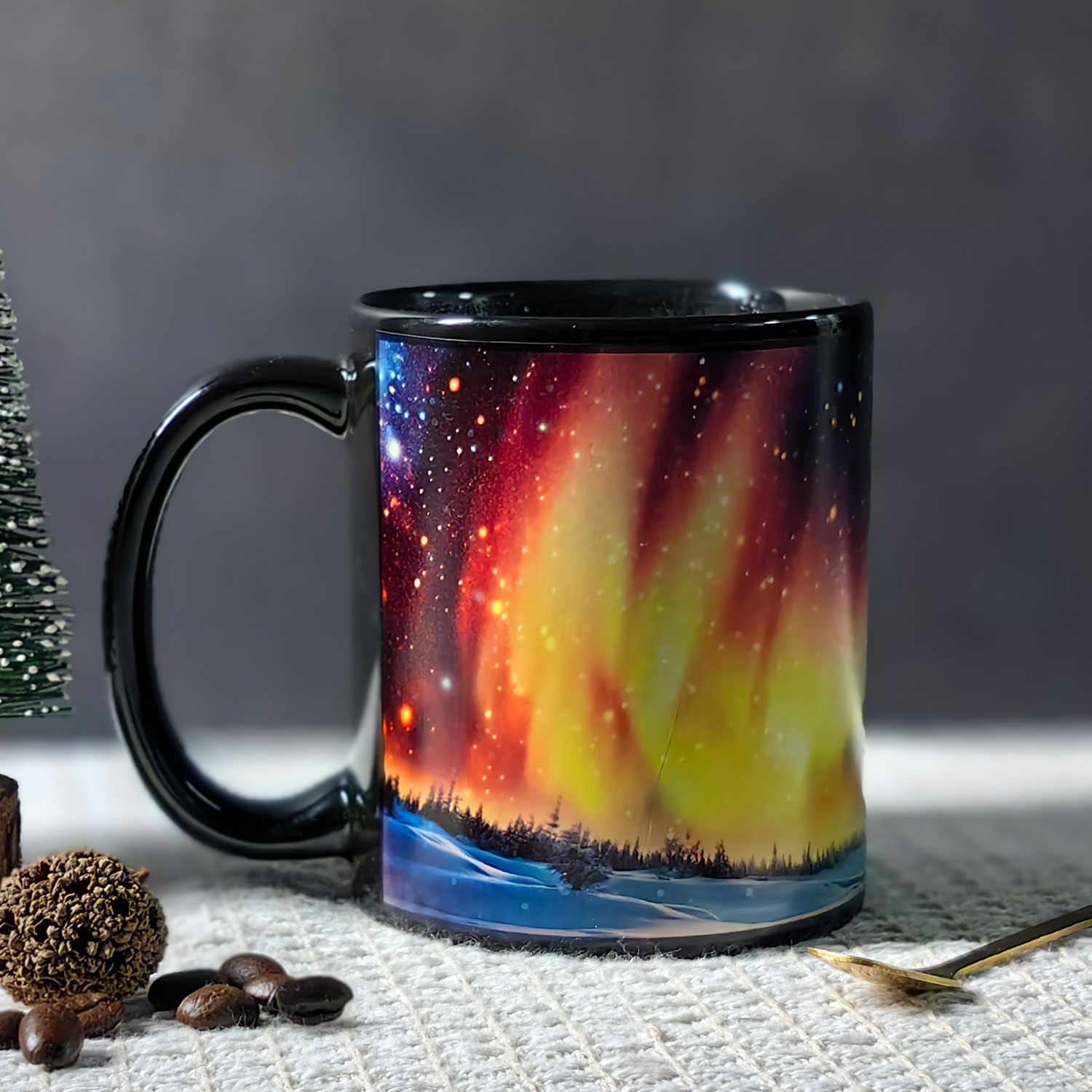 Starry Sky-Aurora D Color Changing Mug Magic Mug.