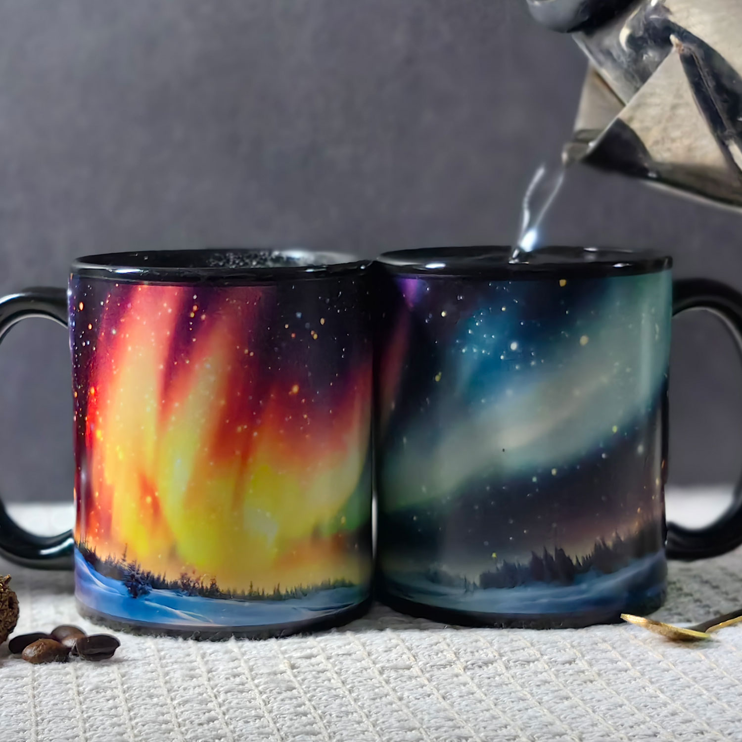 Starry Sky-Aurora D Color Changing Mug Magic Mug.