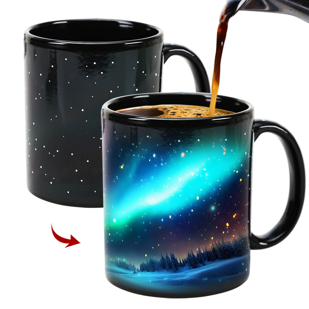 Starry Sky-Aurora D Color Changing Mug Magic Mug.