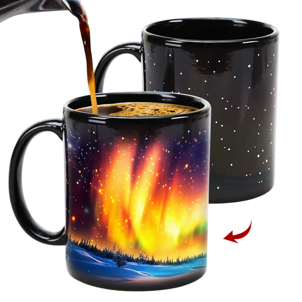 Starry Sky-Aurora D Color Changing Mug Magic Mug.