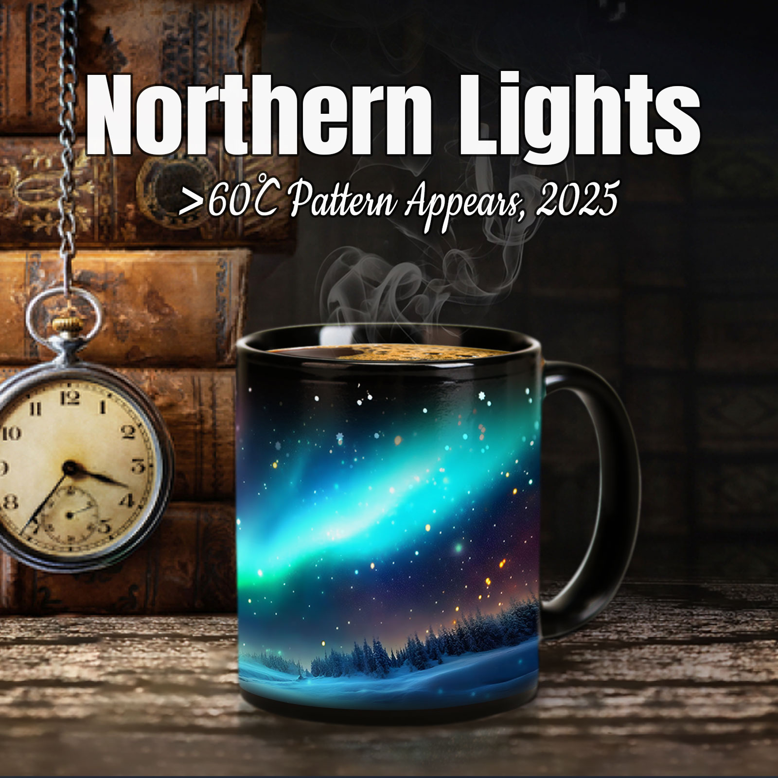 Starry Sky-Aurora D Color Changing Mug Magic Mug.