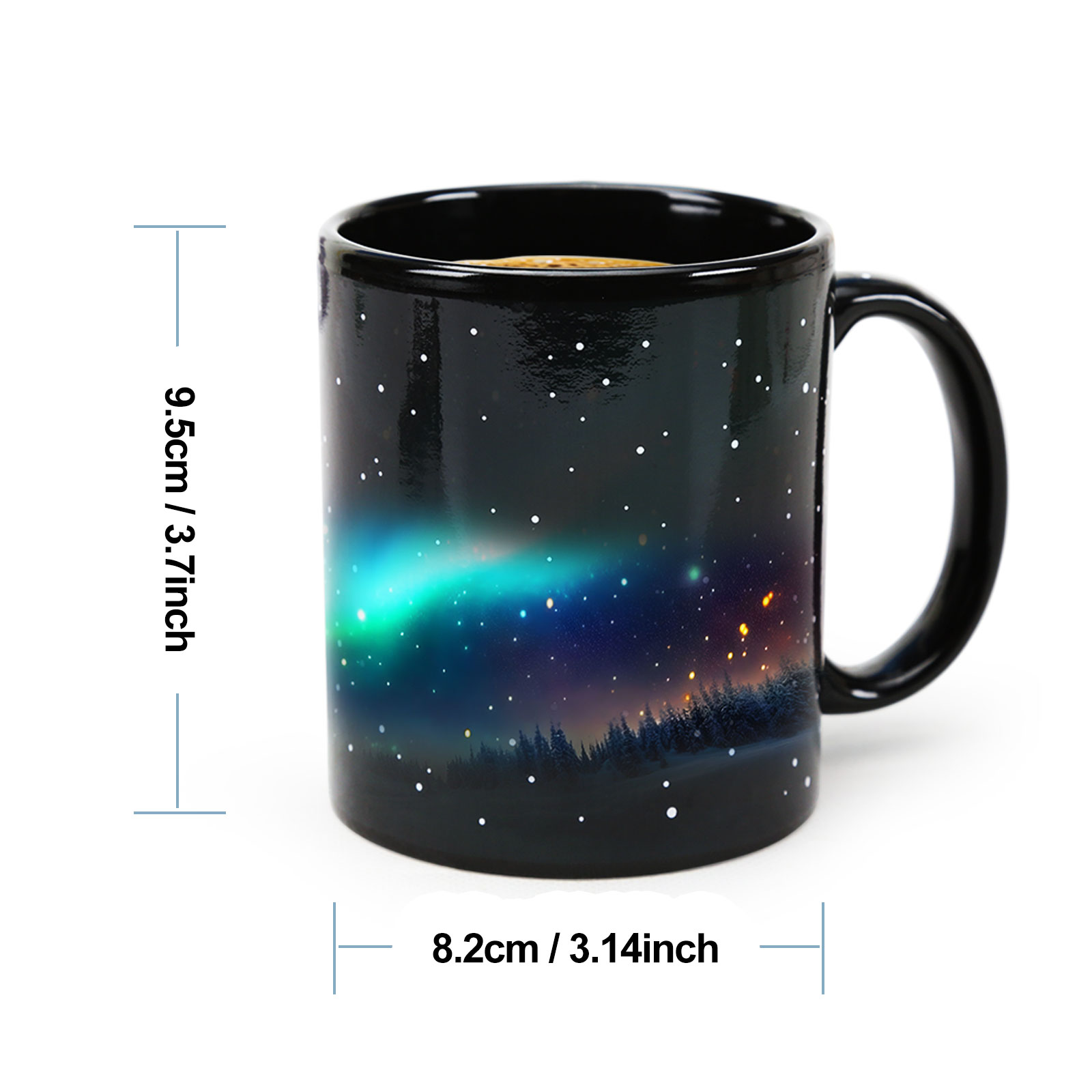 Starry Sky-Aurora D Color Changing Mug Magic Mug.