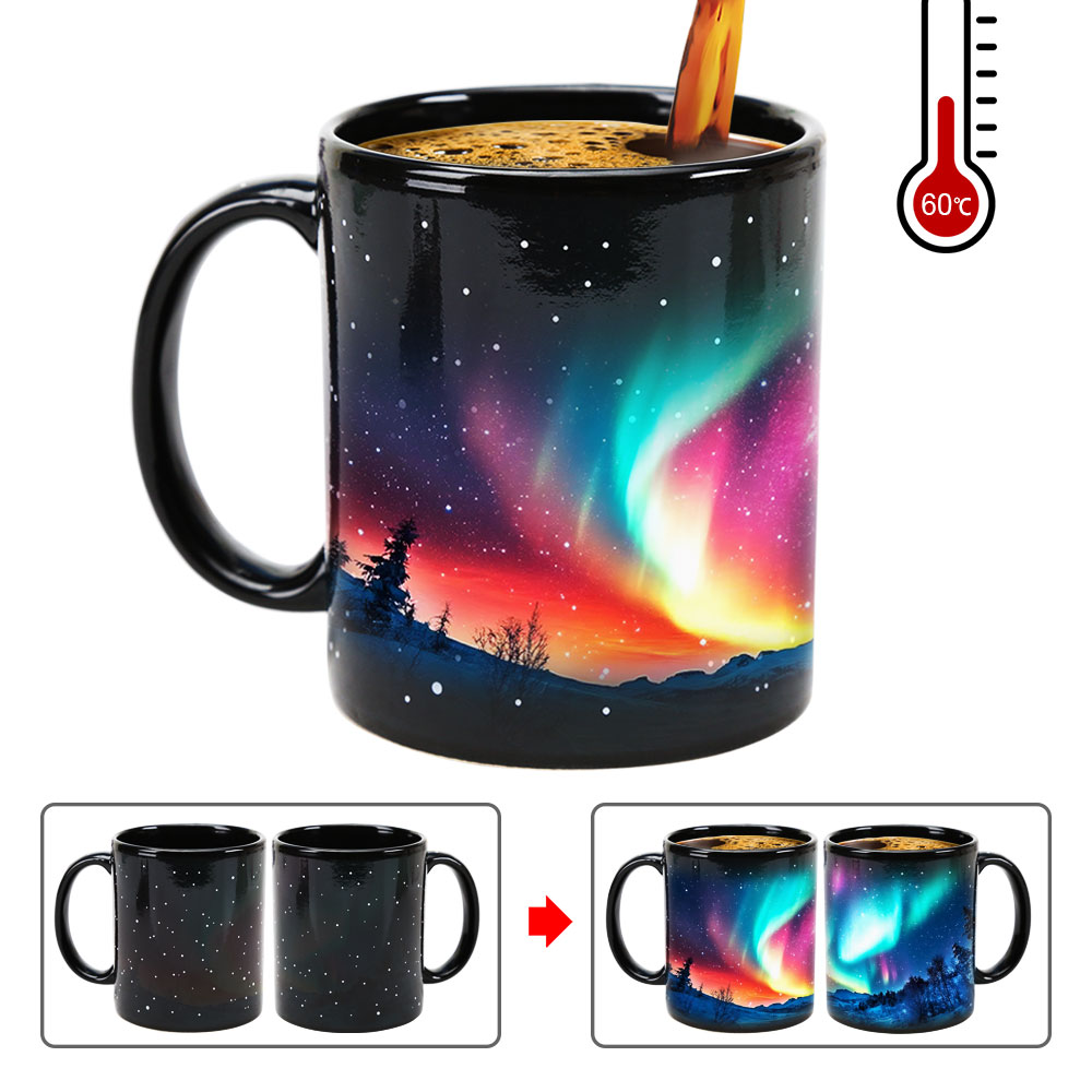 Starry Sky-Aurora B Color Changing Mug Magic Mug.
