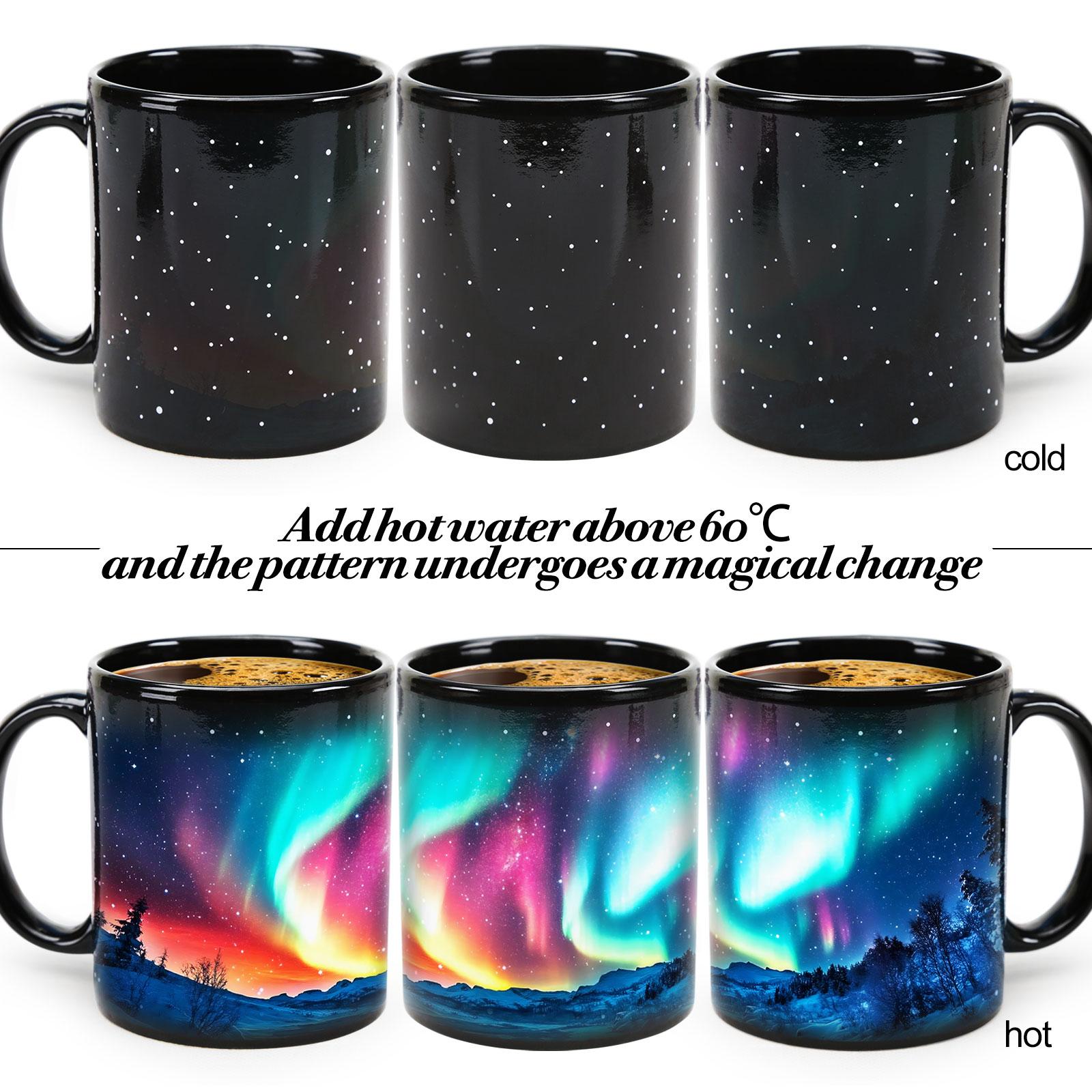 Starry Sky-Aurora B Color Changing Mug Magic Mug.
