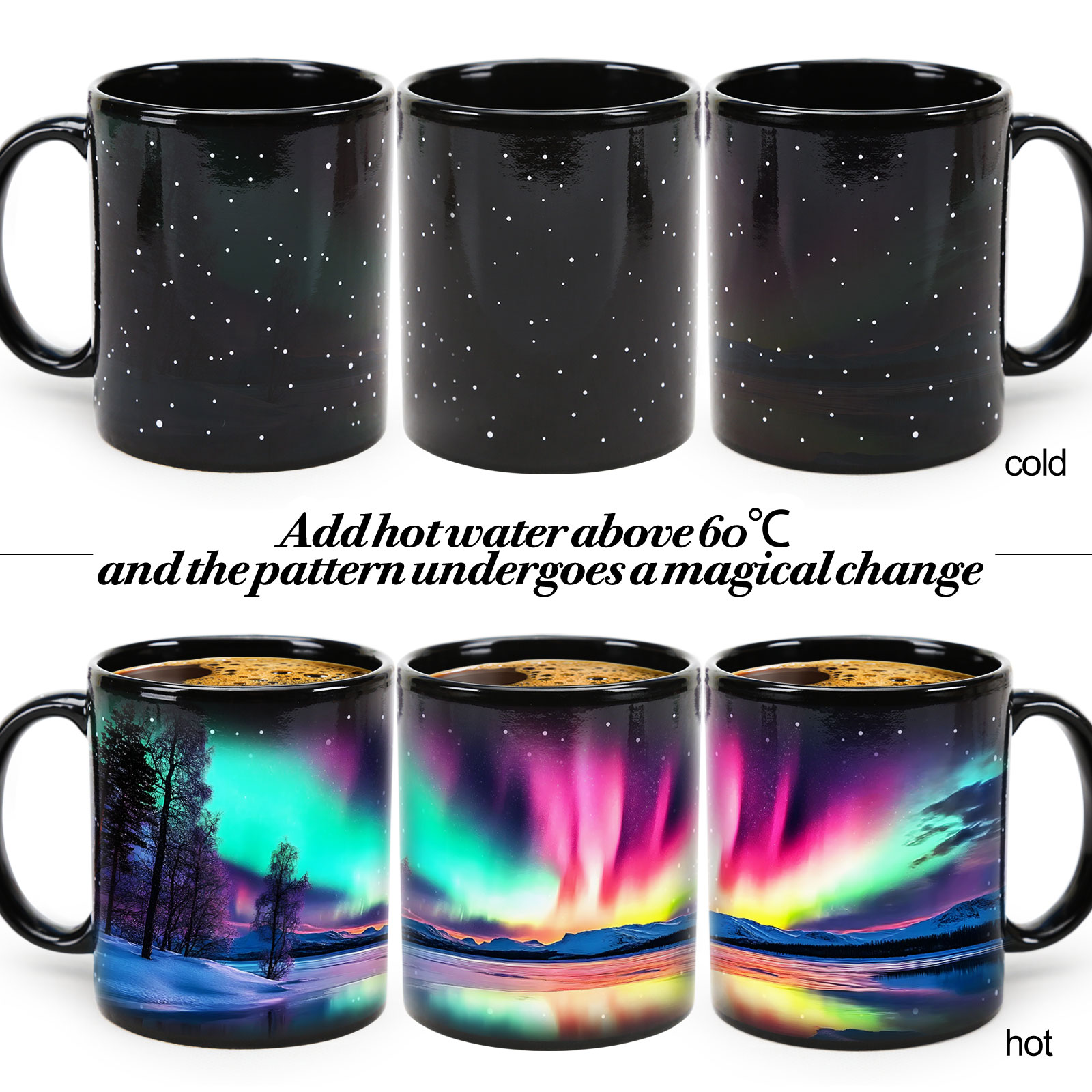 Starry Sky - Aurora A Color Changing Mug Magic Mug.