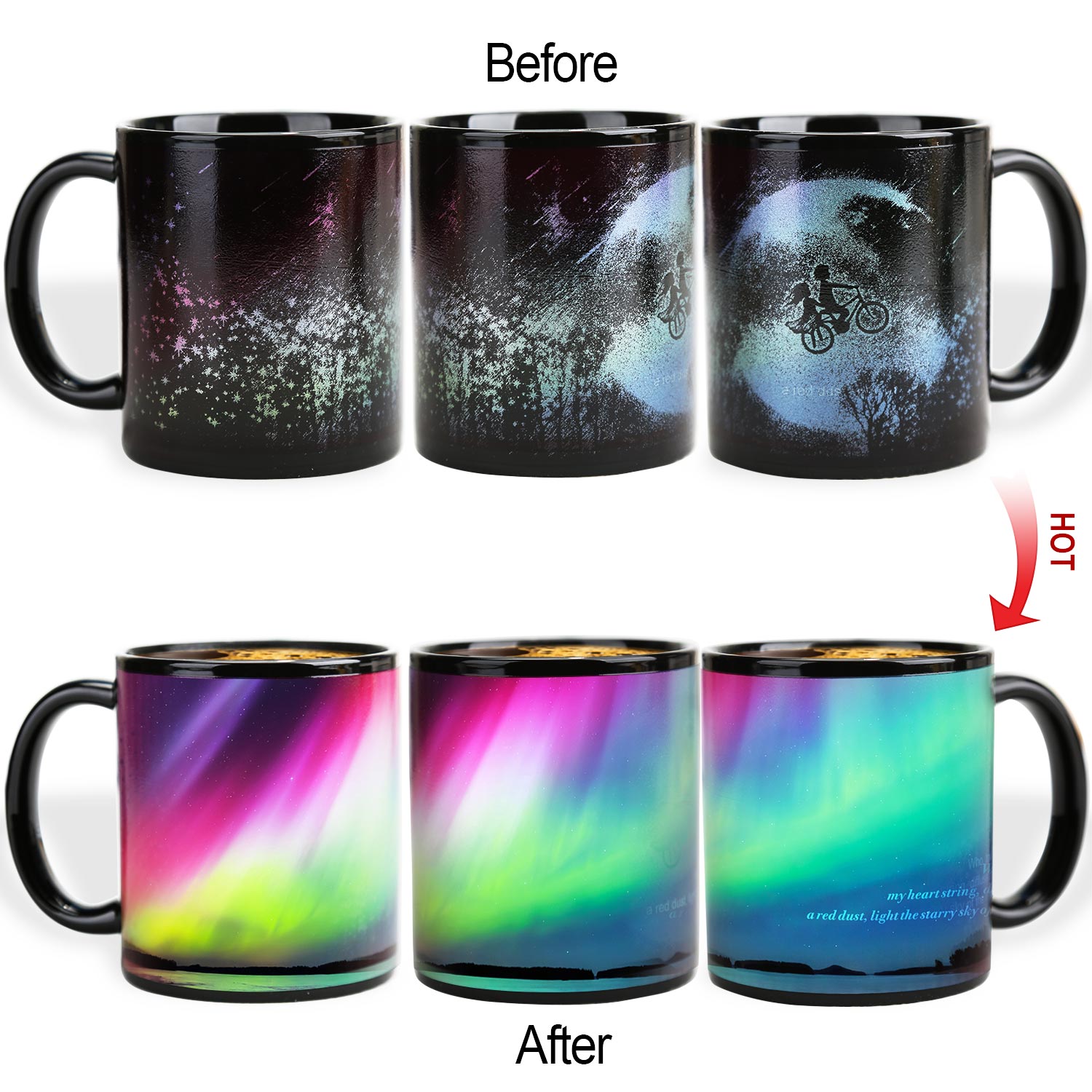 Romantic-Aurora Color Changing Mug Magic Mug.