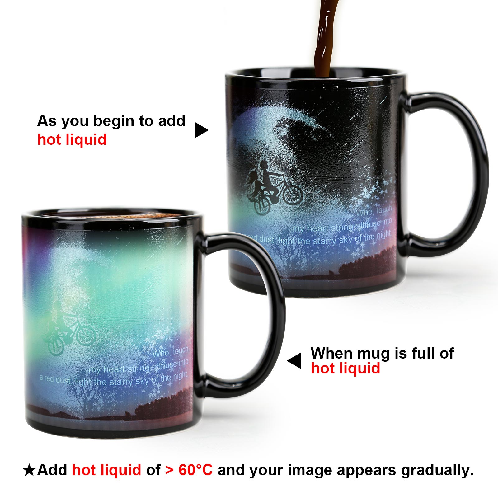 Romantic-Aurora Color Changing Mug Magic Mug.