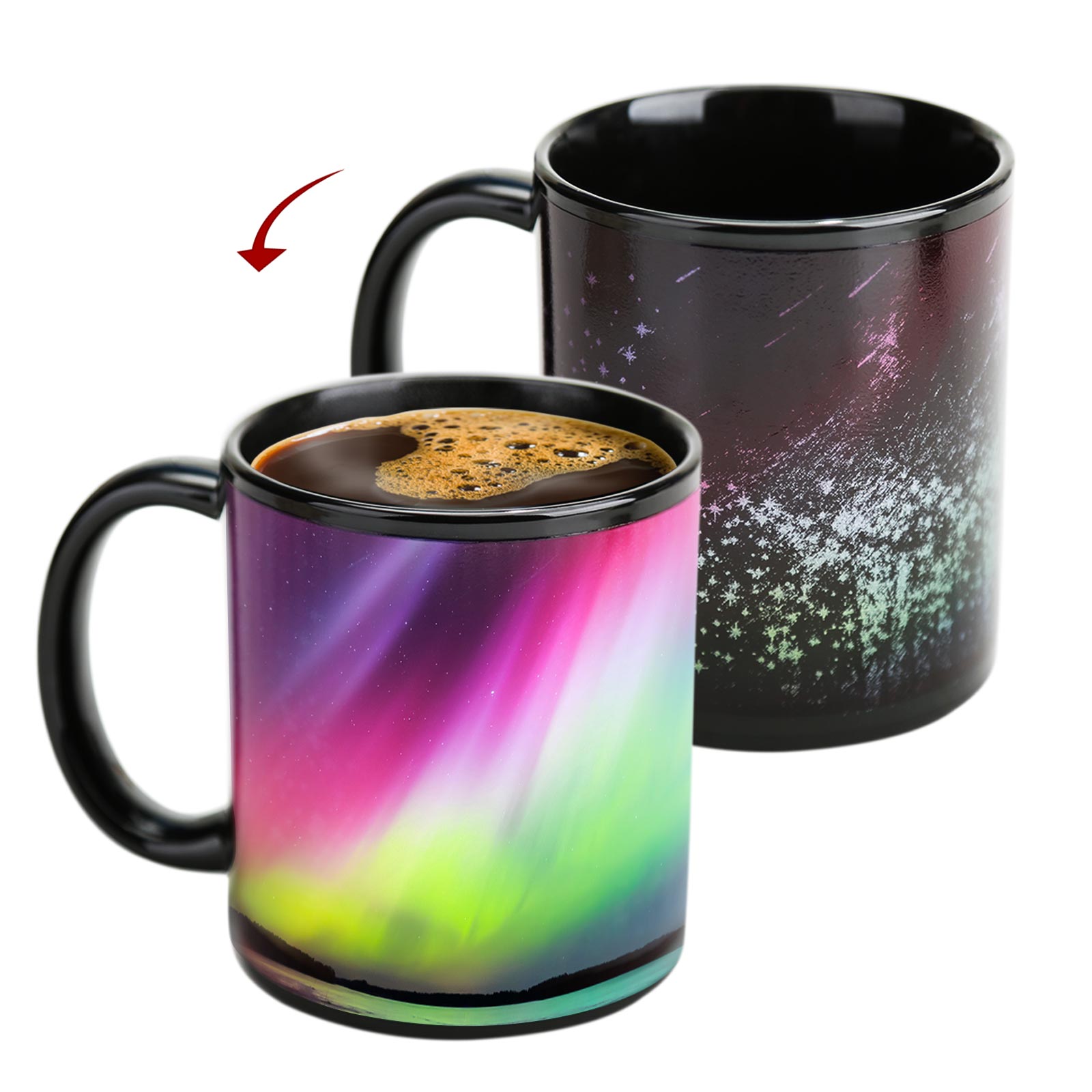 Romantic-Aurora Color Changing Mug Magic Mug.