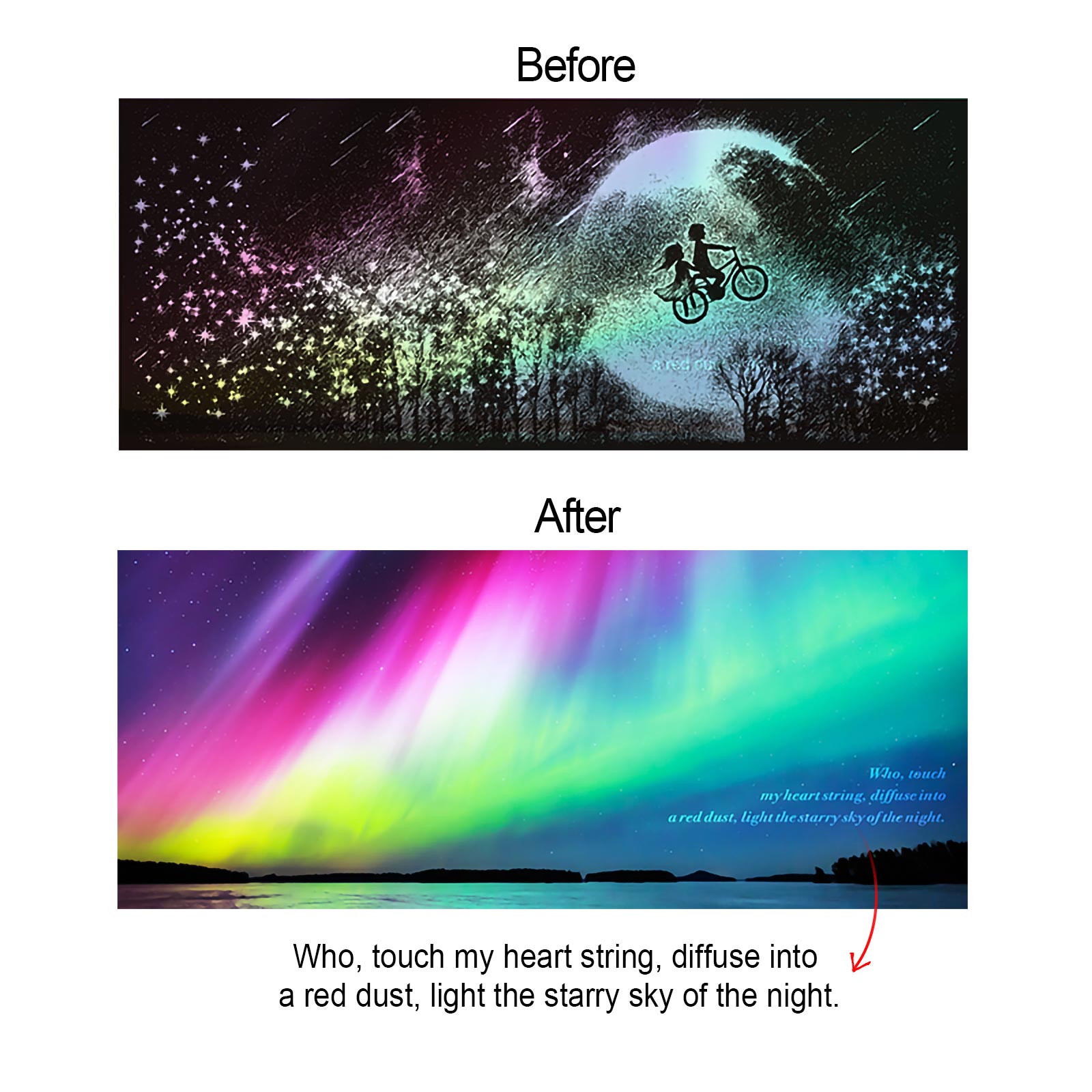 Romantic-Aurora Color Changing Mug Magic Mug.