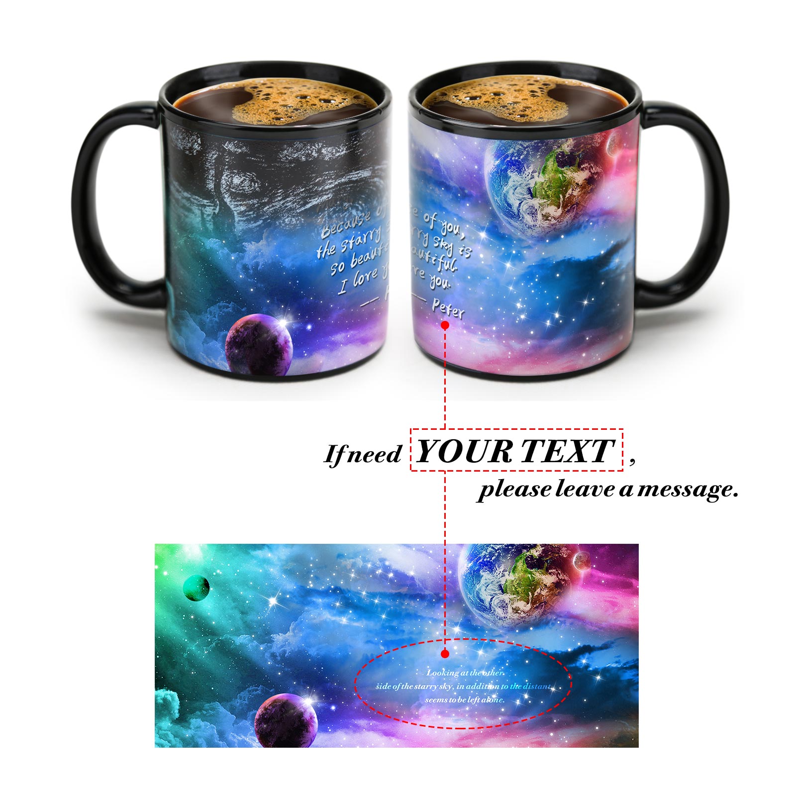 Van Gogh-Starry Sky Color Changing Mug Magic Mug.