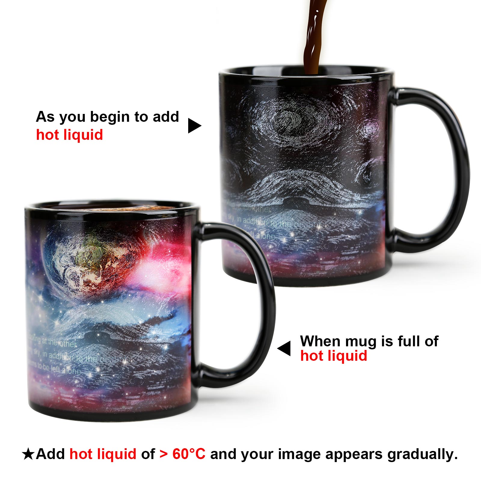 Van Gogh-Starry Sky Color Changing Mug Magic Mug.