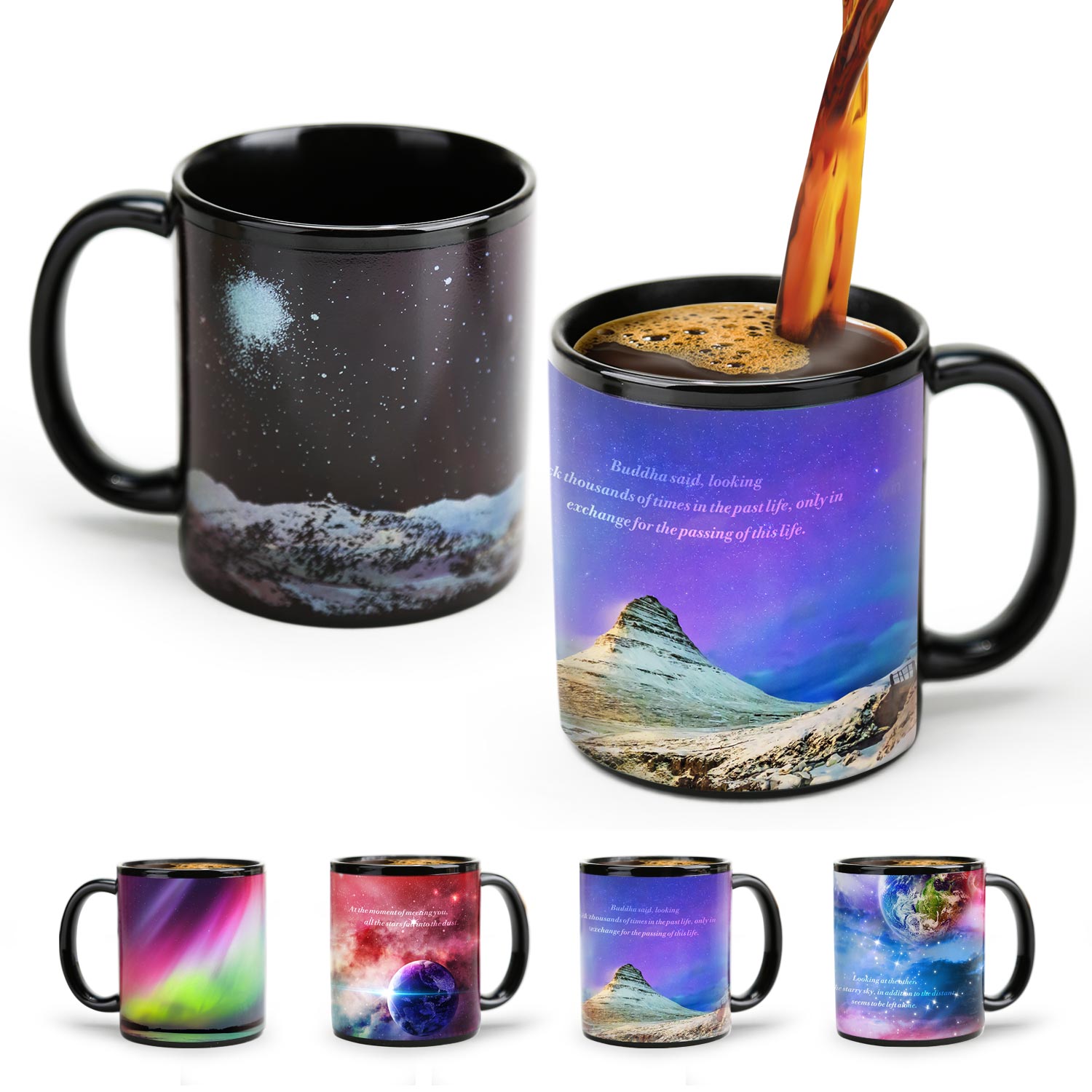 Wilderness-Aurora Color Changing Mug Magic Mug.