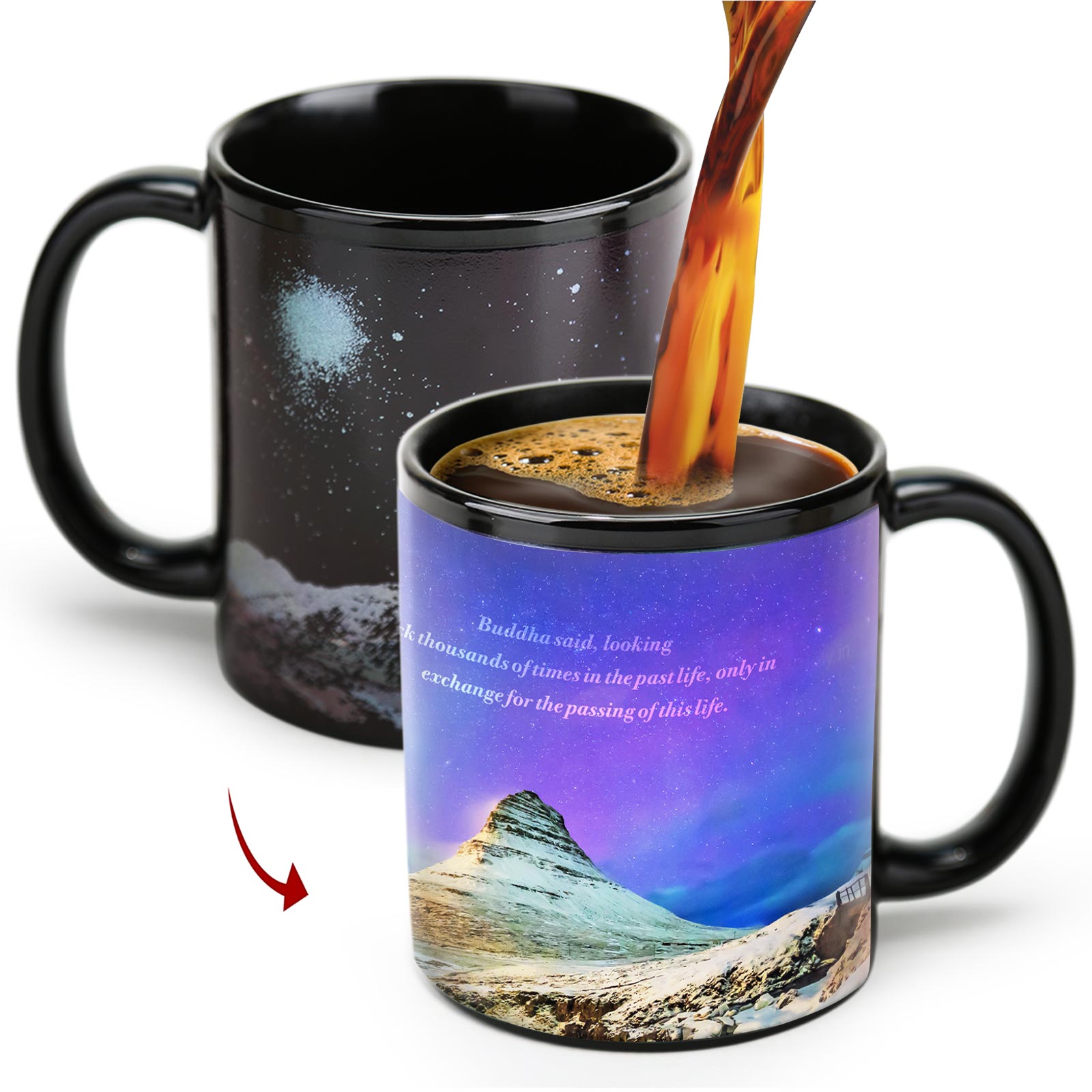 Wilderness-Aurora Color Changing Mug Magic Mug.
