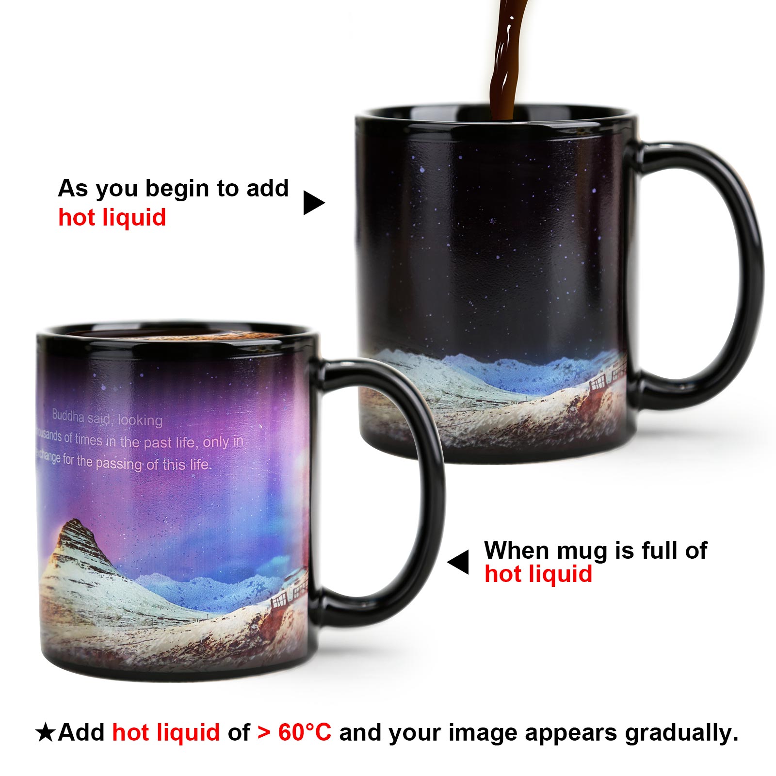Wilderness-Aurora Color Changing Mug Magic Mug.