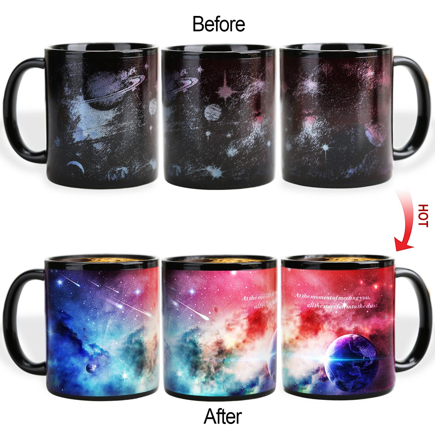 Starry Sky-Roaming Color Changing Mug Magic Mug.