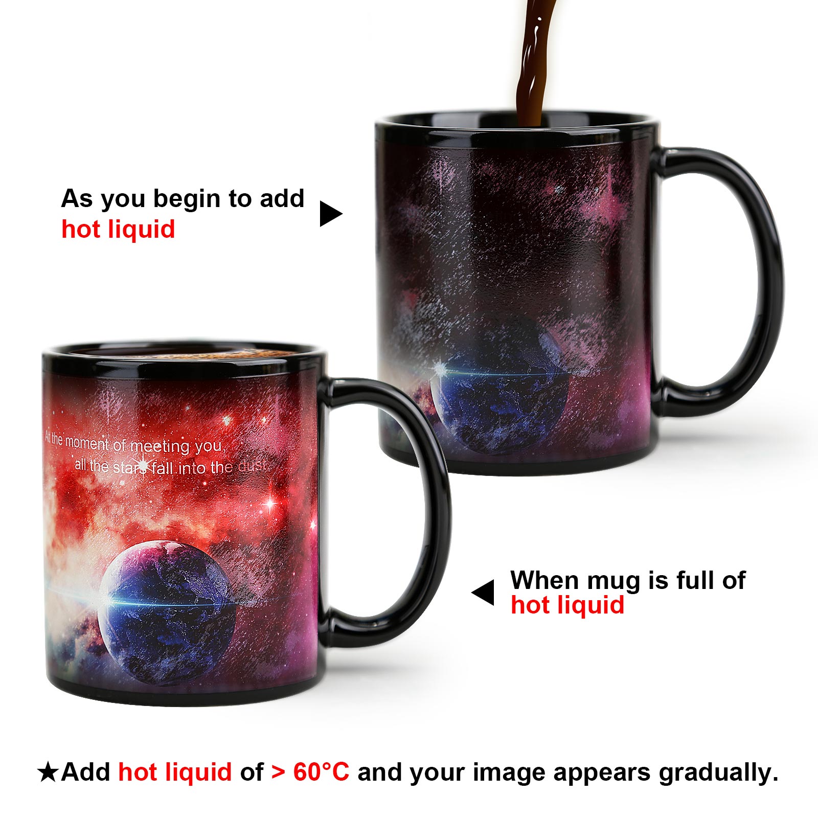 Starry Sky-Roaming Color Changing Mug Magic Mug.
