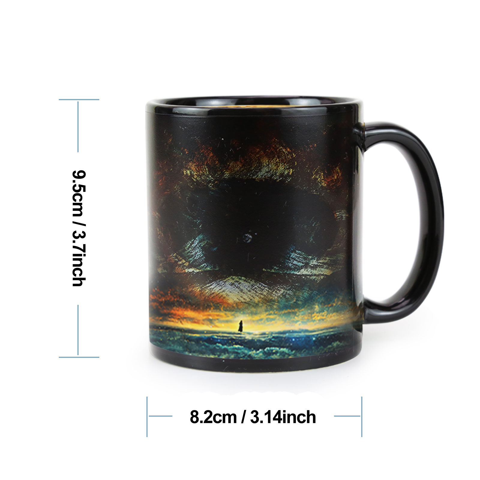 Interstellar-Eye Black Hole Color Changing Mug Magic Mug.