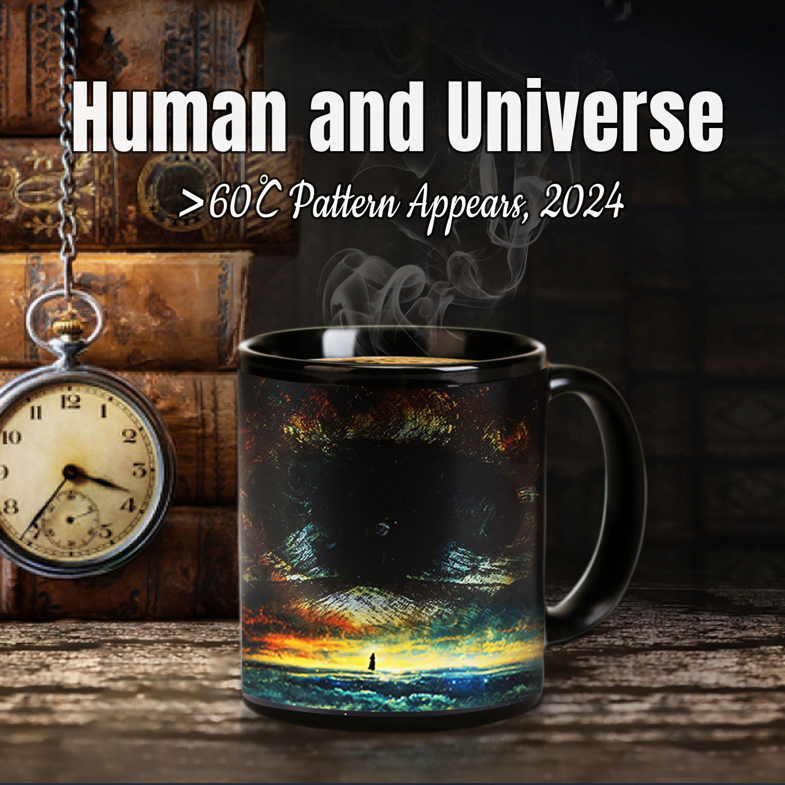 Interstellar-Eye Black Hole Color Changing Mug Magic Mug.