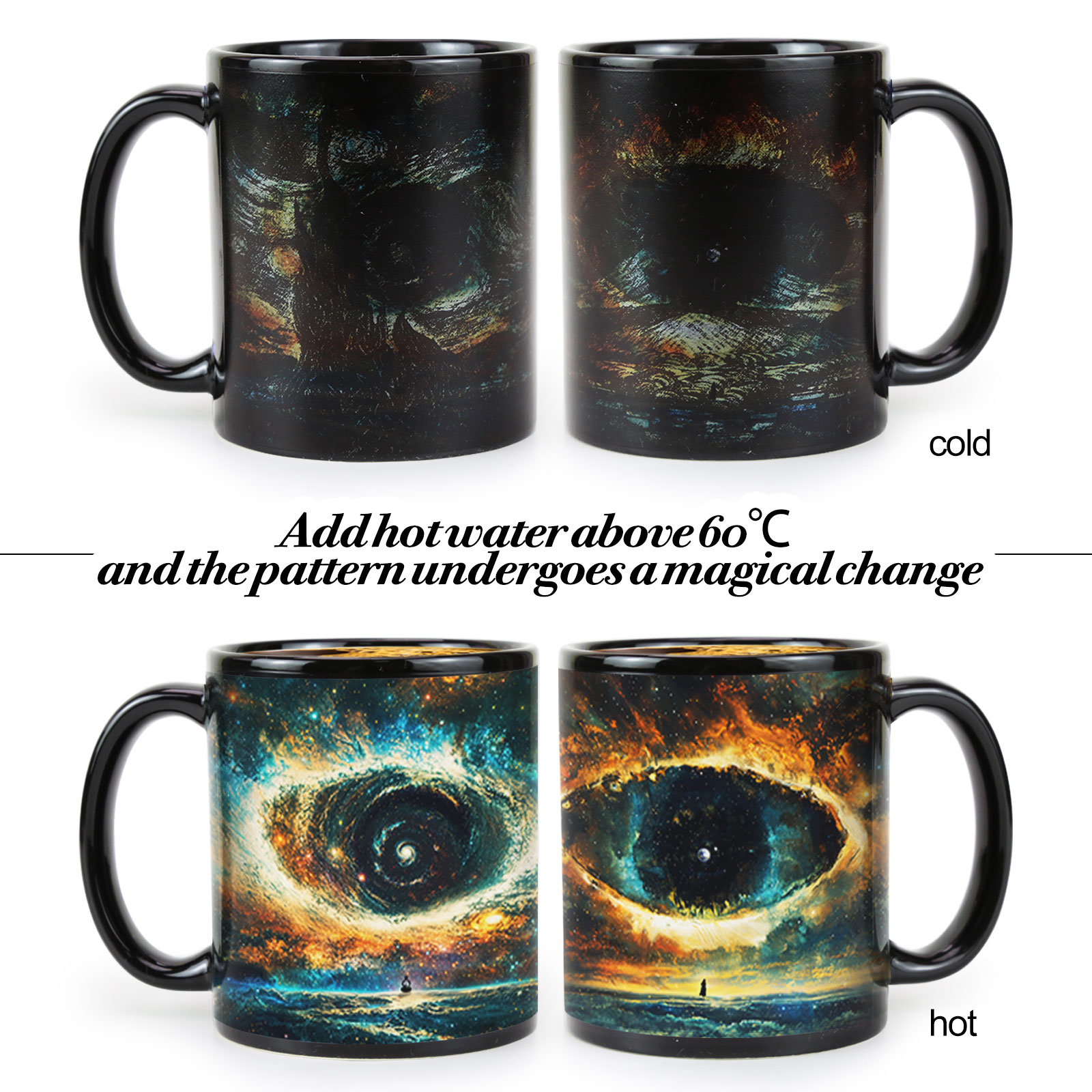 Interstellar-Eye Black Hole Color Changing Mug Magic Mug.